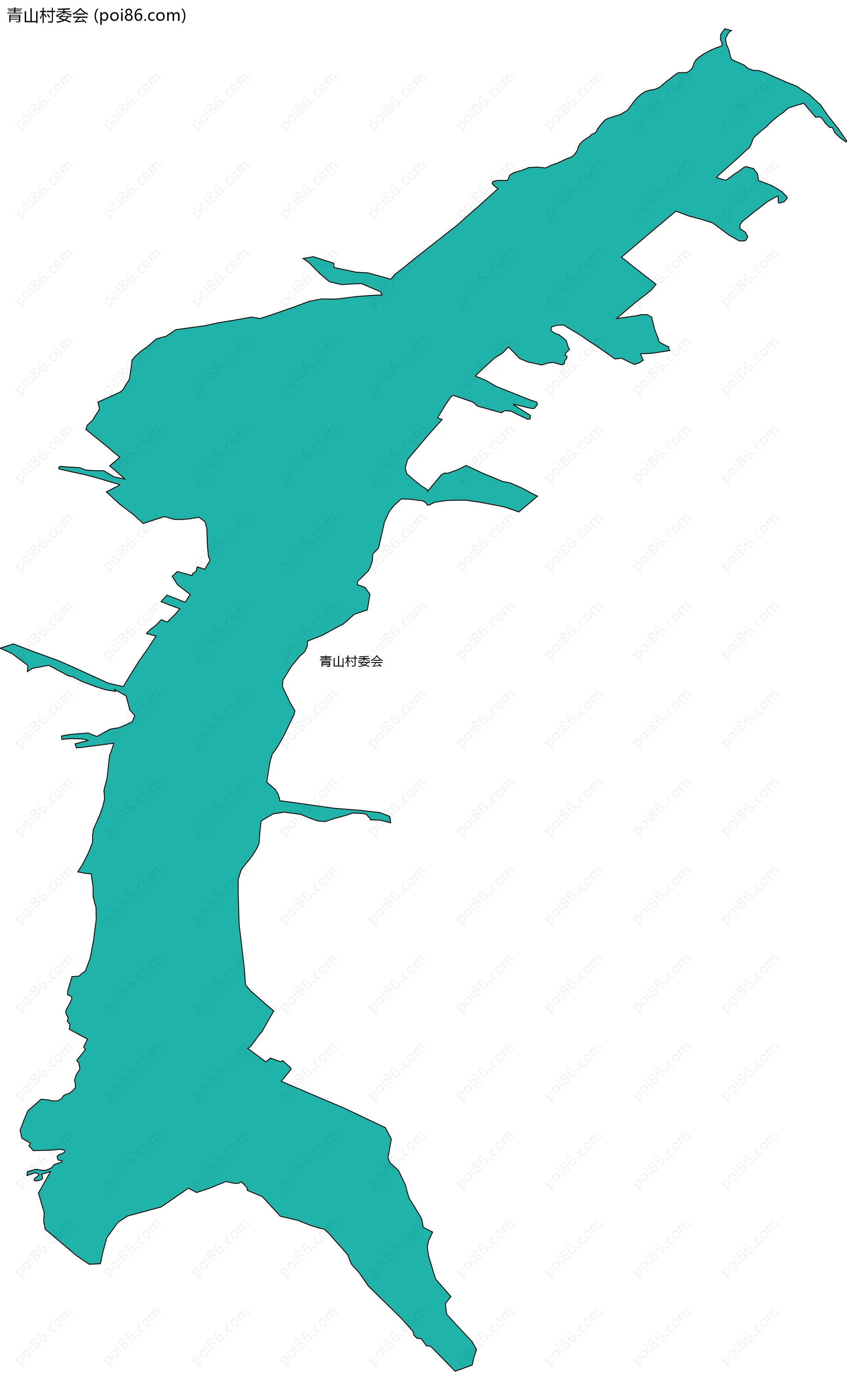 青山村委会边界地图