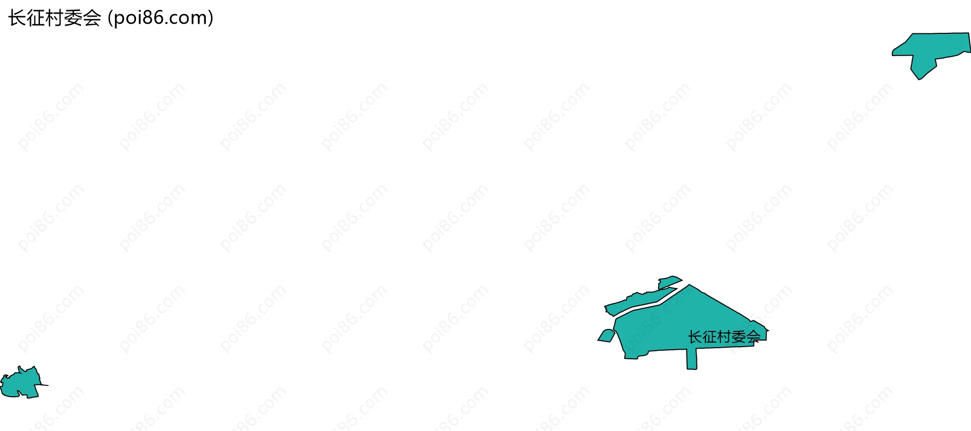 长征村委会边界地图