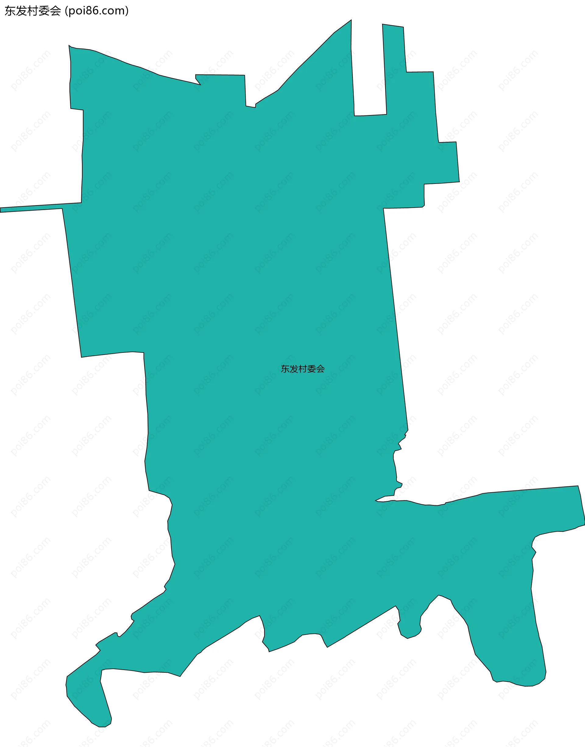 东发村委会边界地图