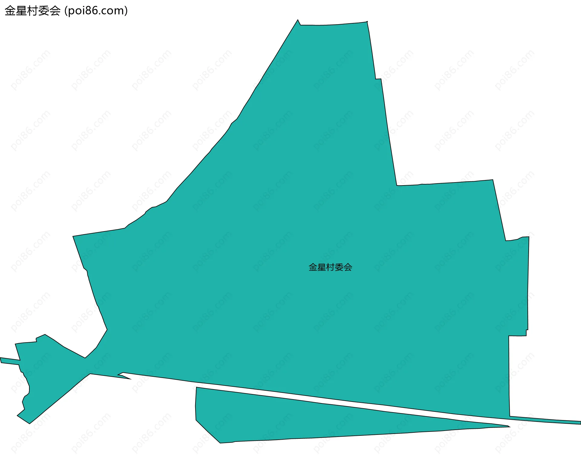 金星村委会边界地图