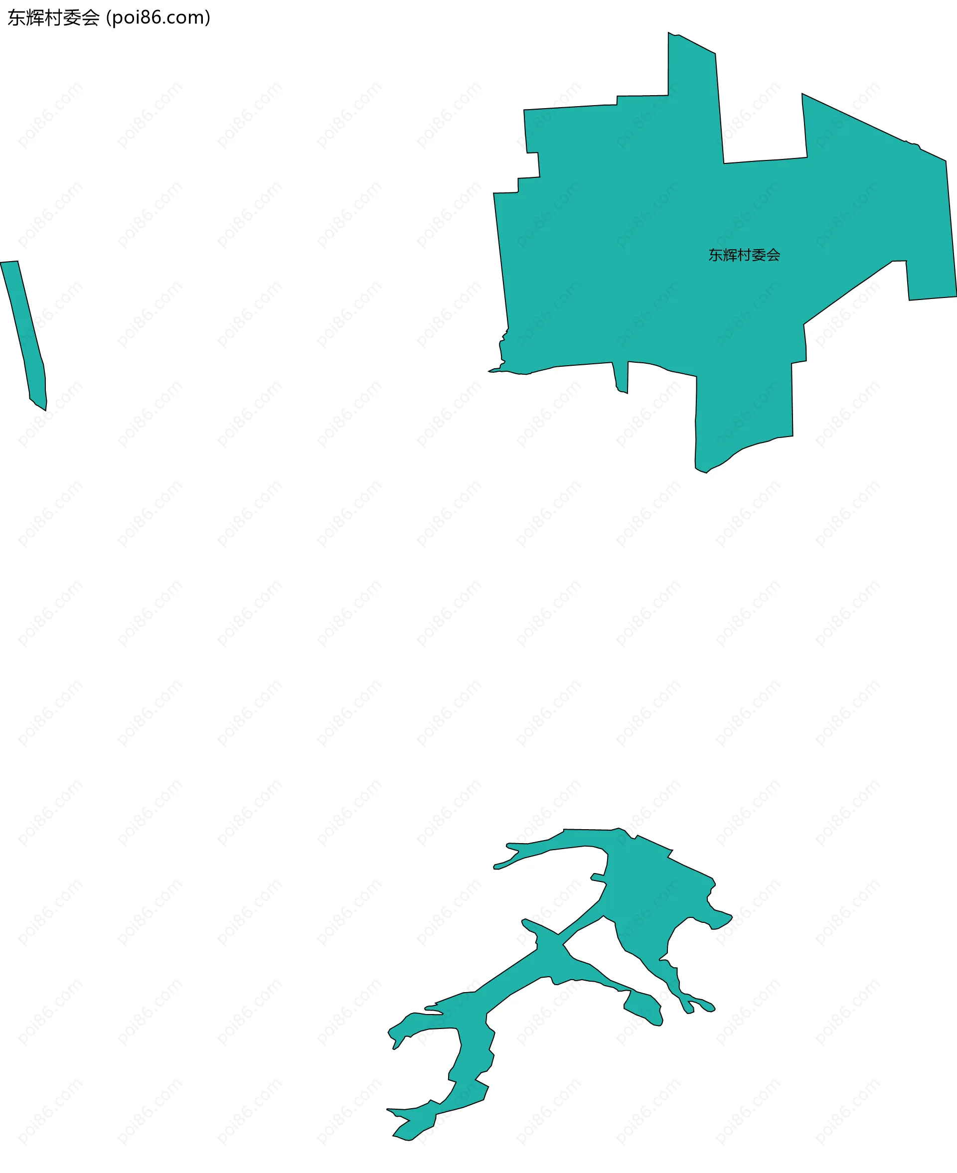 东辉村委会边界地图