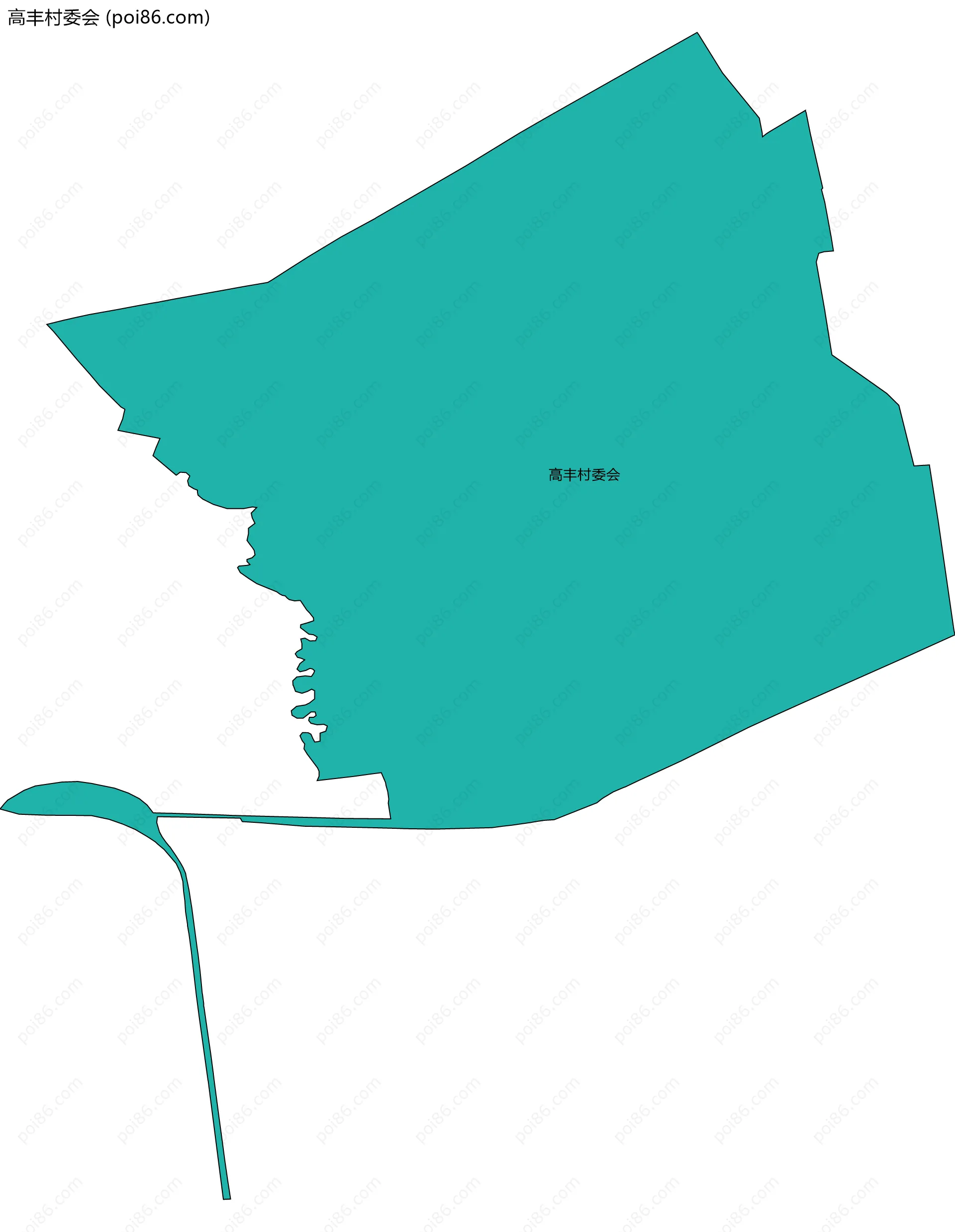 高丰村委会边界地图