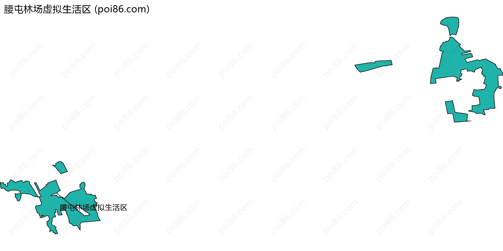 腰屯林场虚拟生活区边界地图