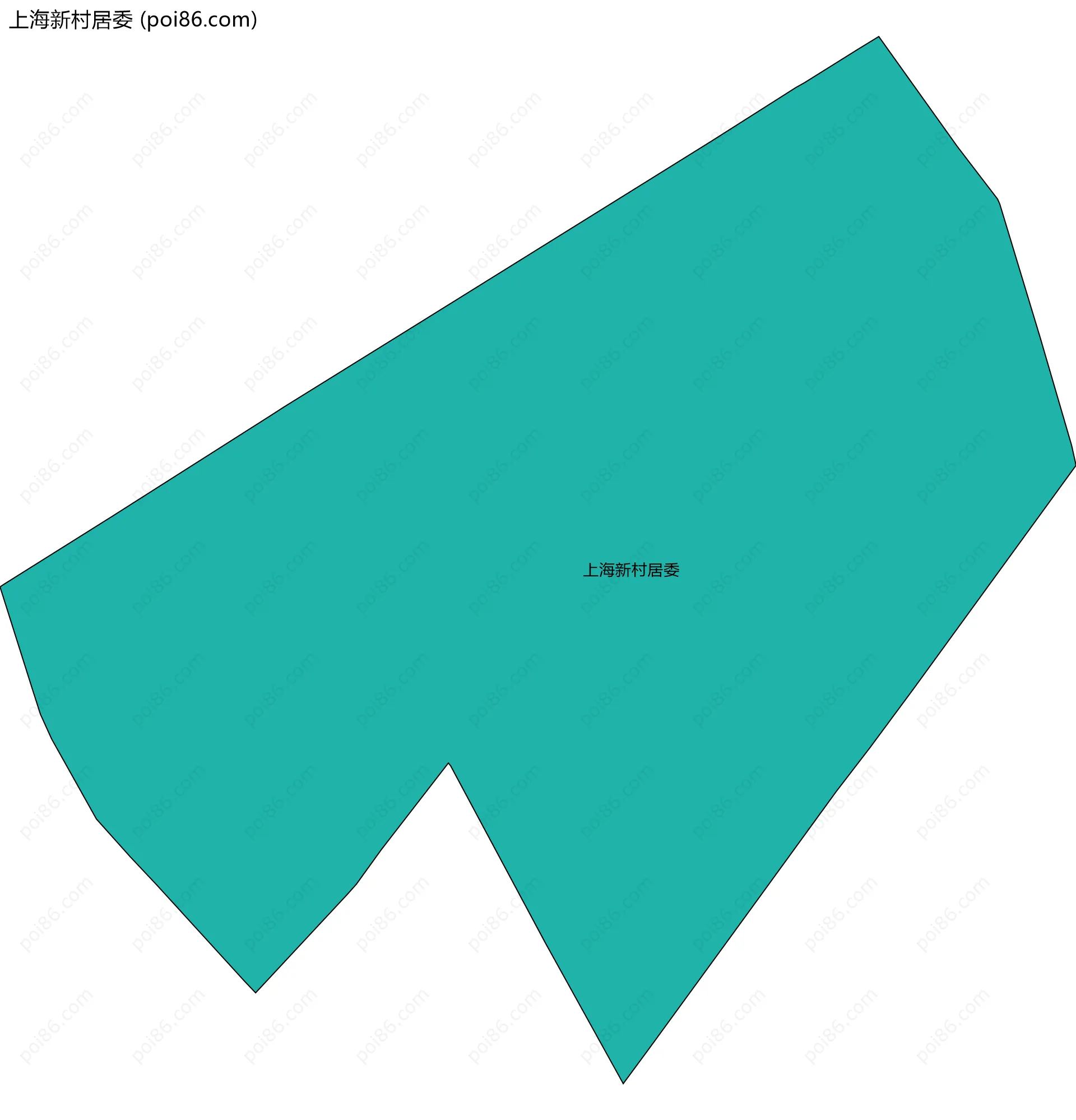 上海新村居委边界地图