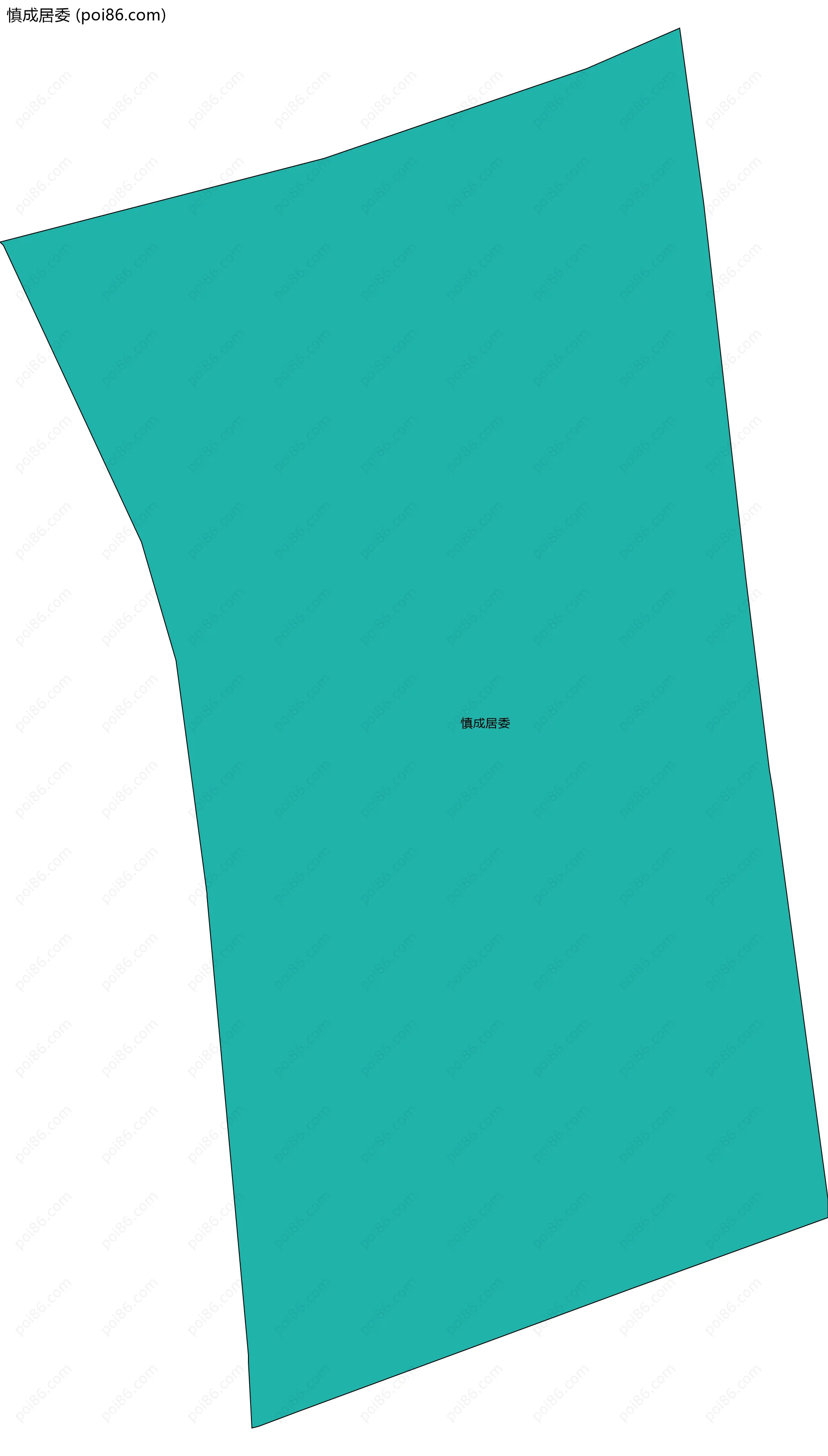 慎成居委边界地图