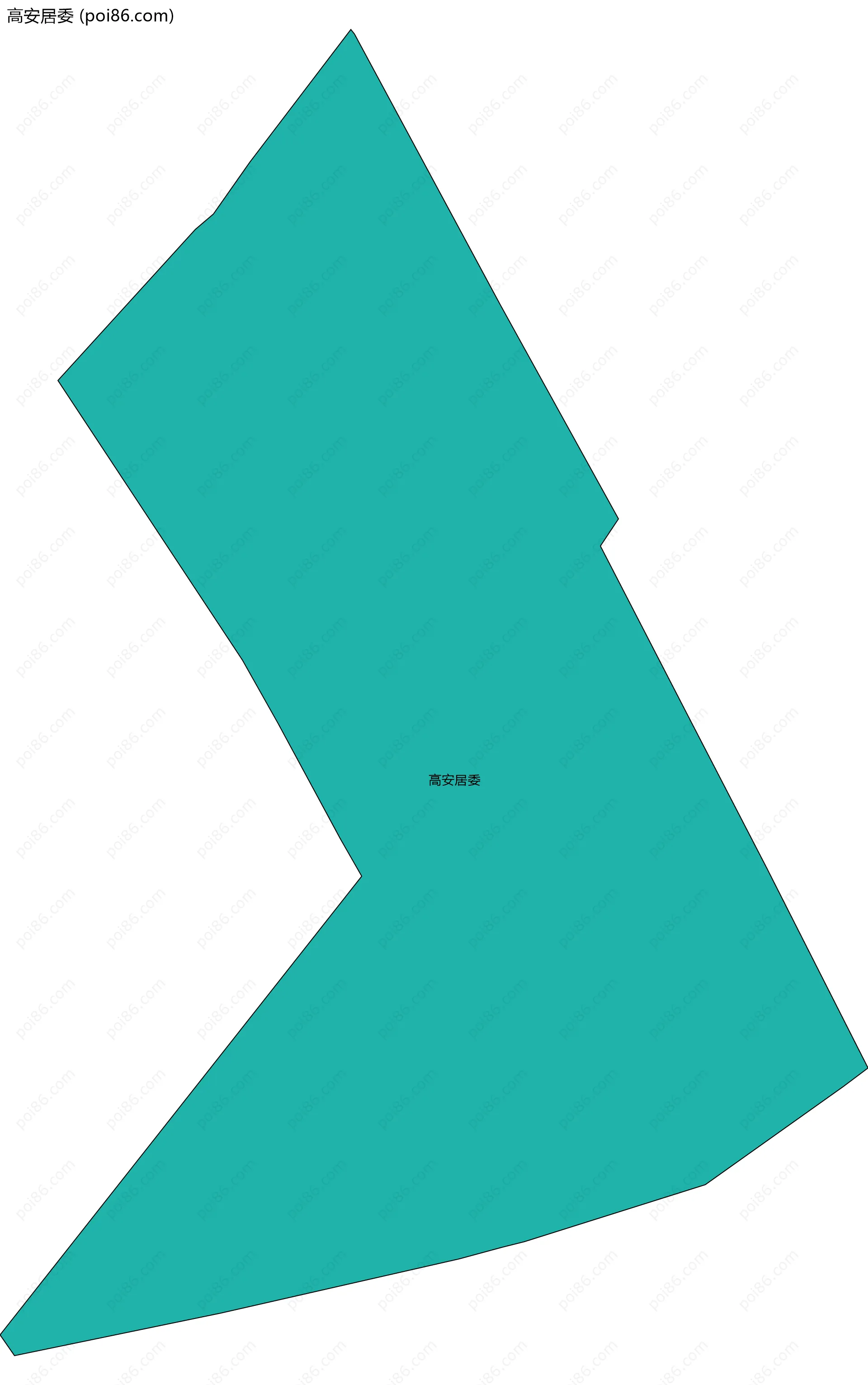 高安居委边界地图