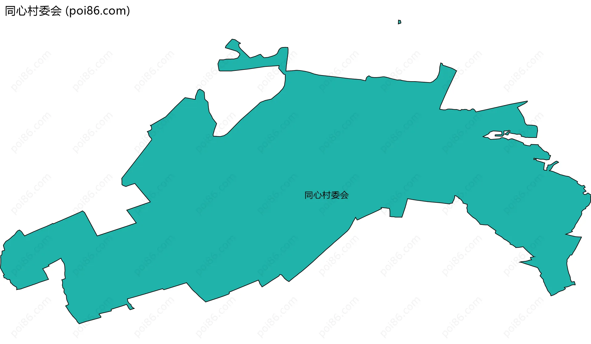 同心村委会边界地图