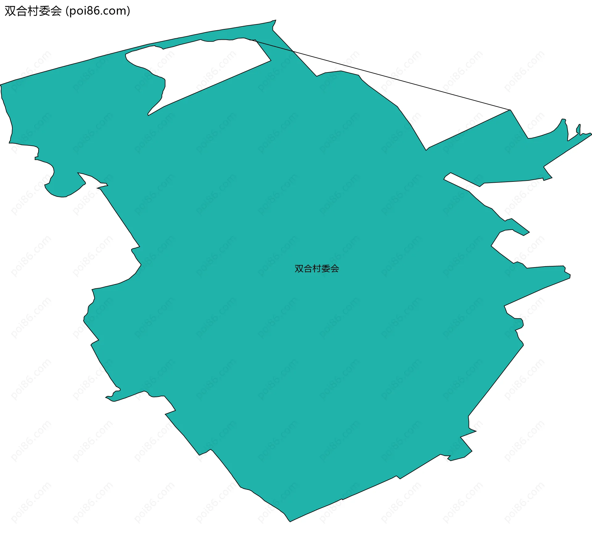 双合村委会边界地图