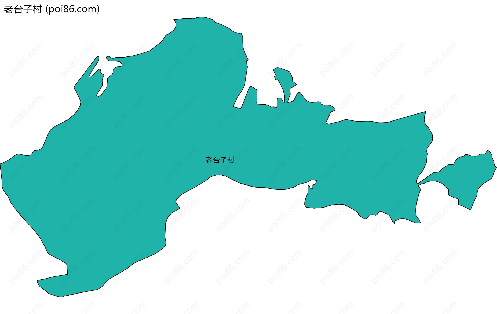 老台子村边界地图