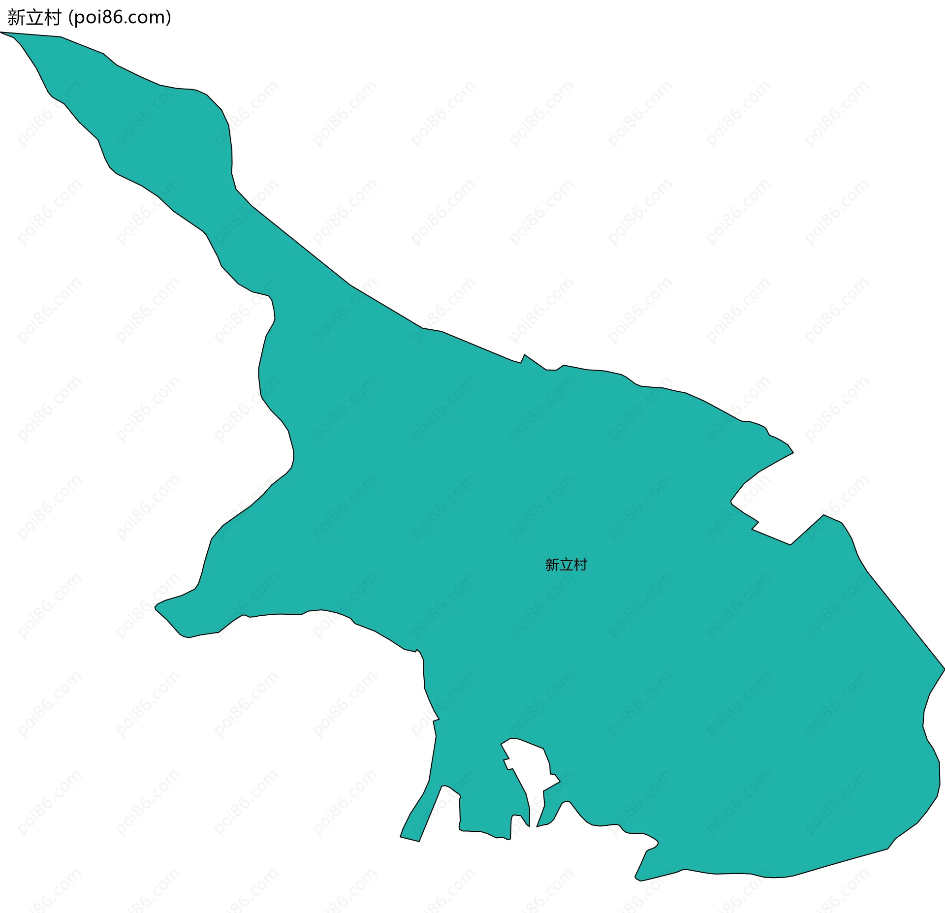 新立村边界地图