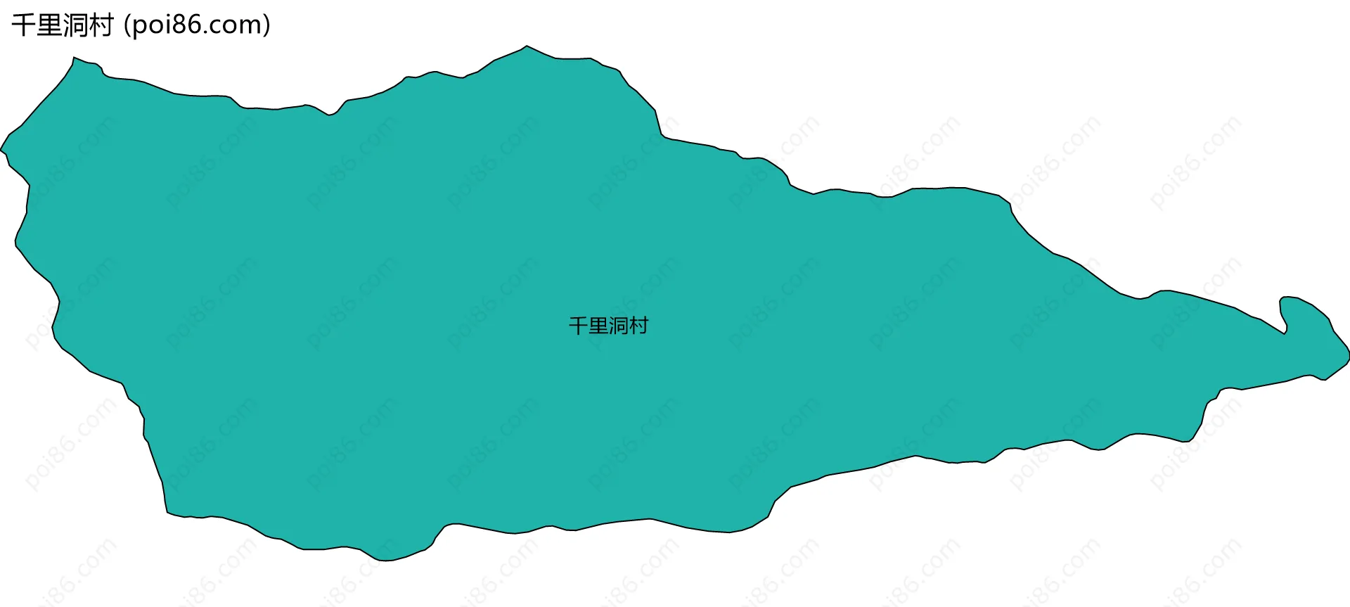 千里洞村边界地图