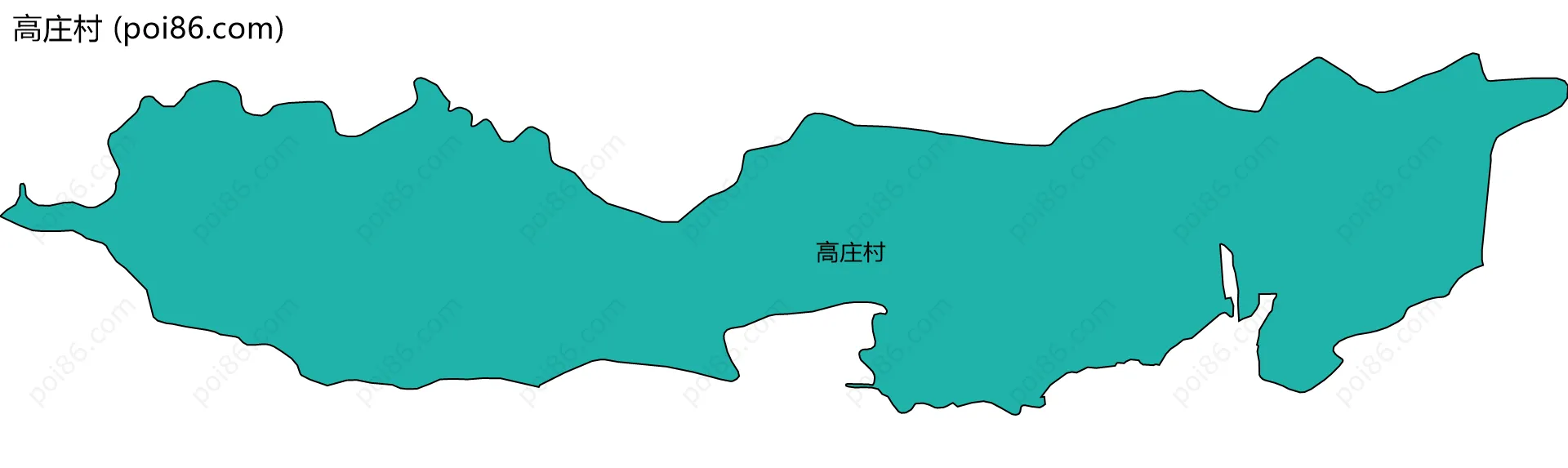 高庄村边界地图