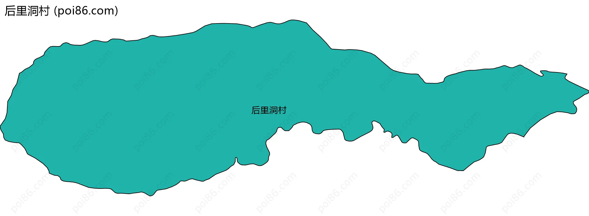 后里洞村边界地图