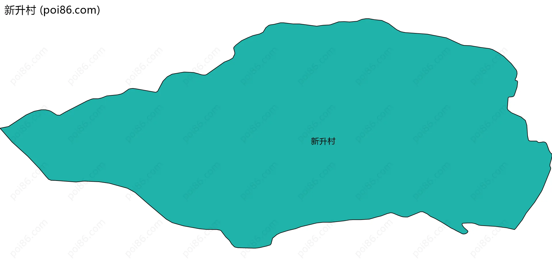 新升村边界地图