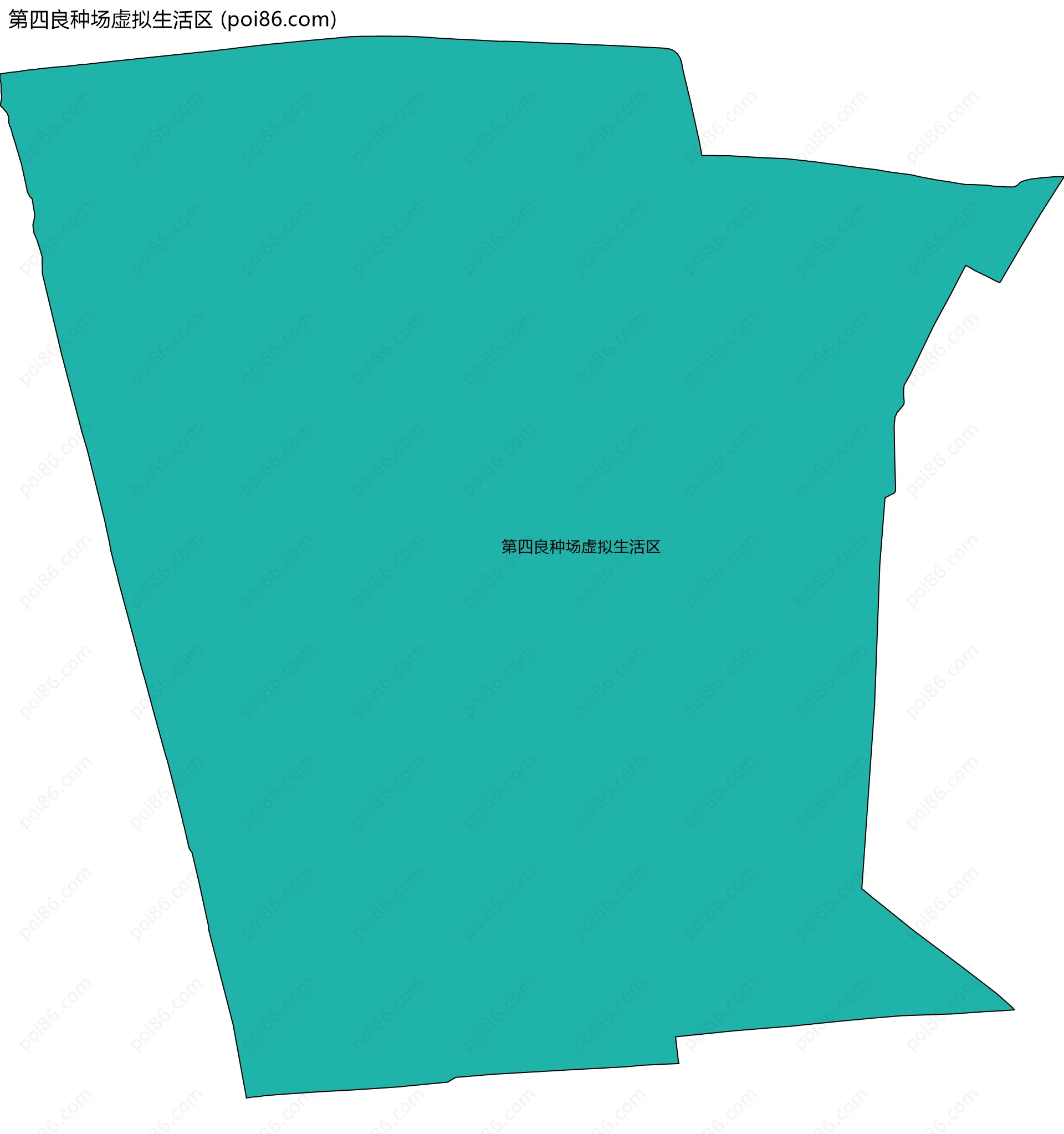 第四良种场虚拟生活区边界地图
