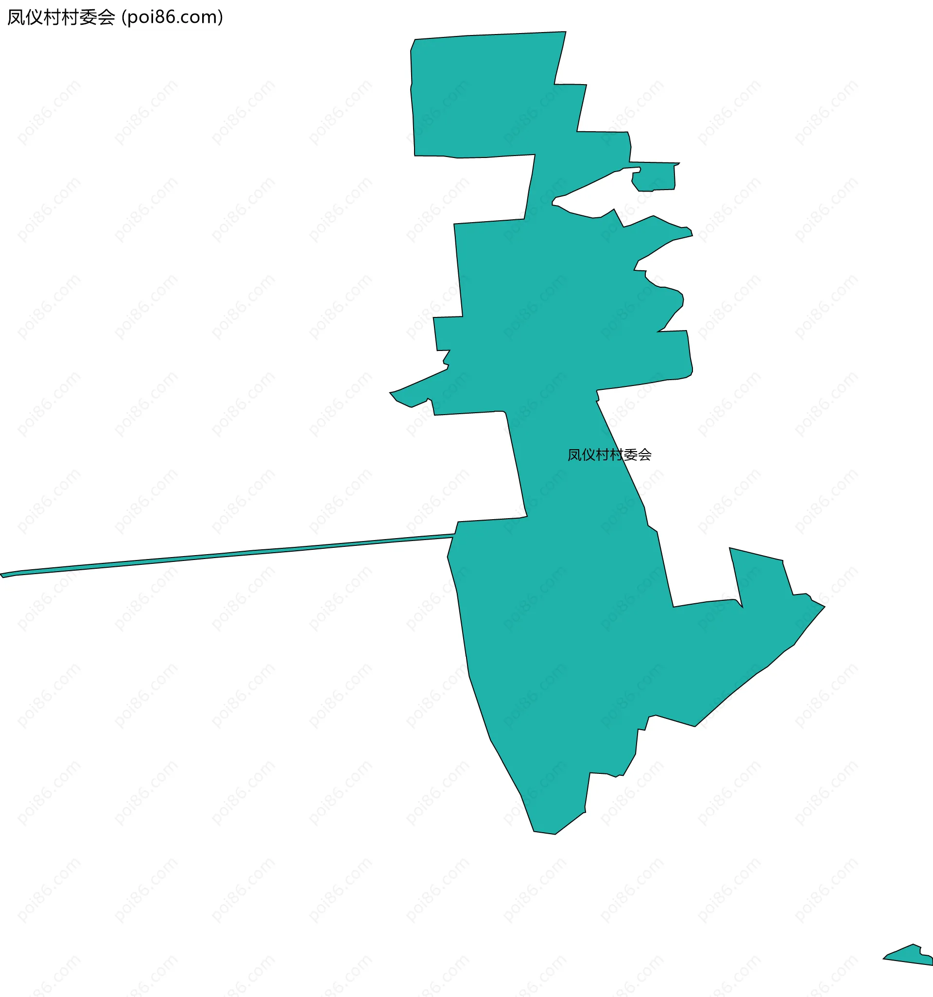 凤仪村村委会边界地图