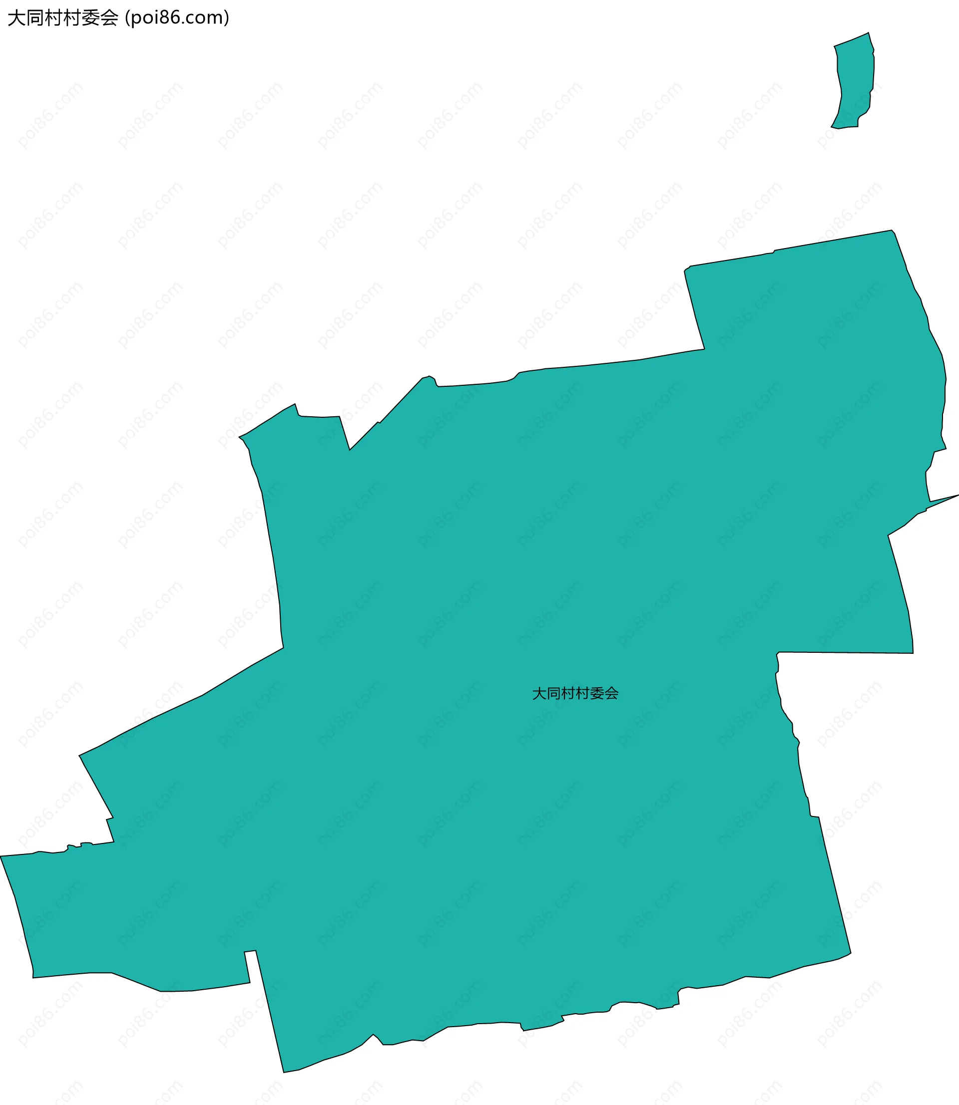 大同村村委会边界地图