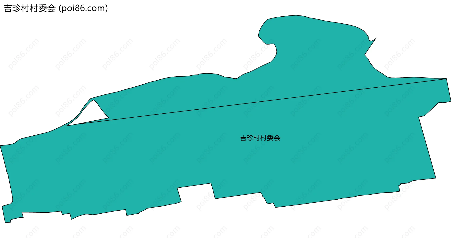 吉珍村村委会边界地图