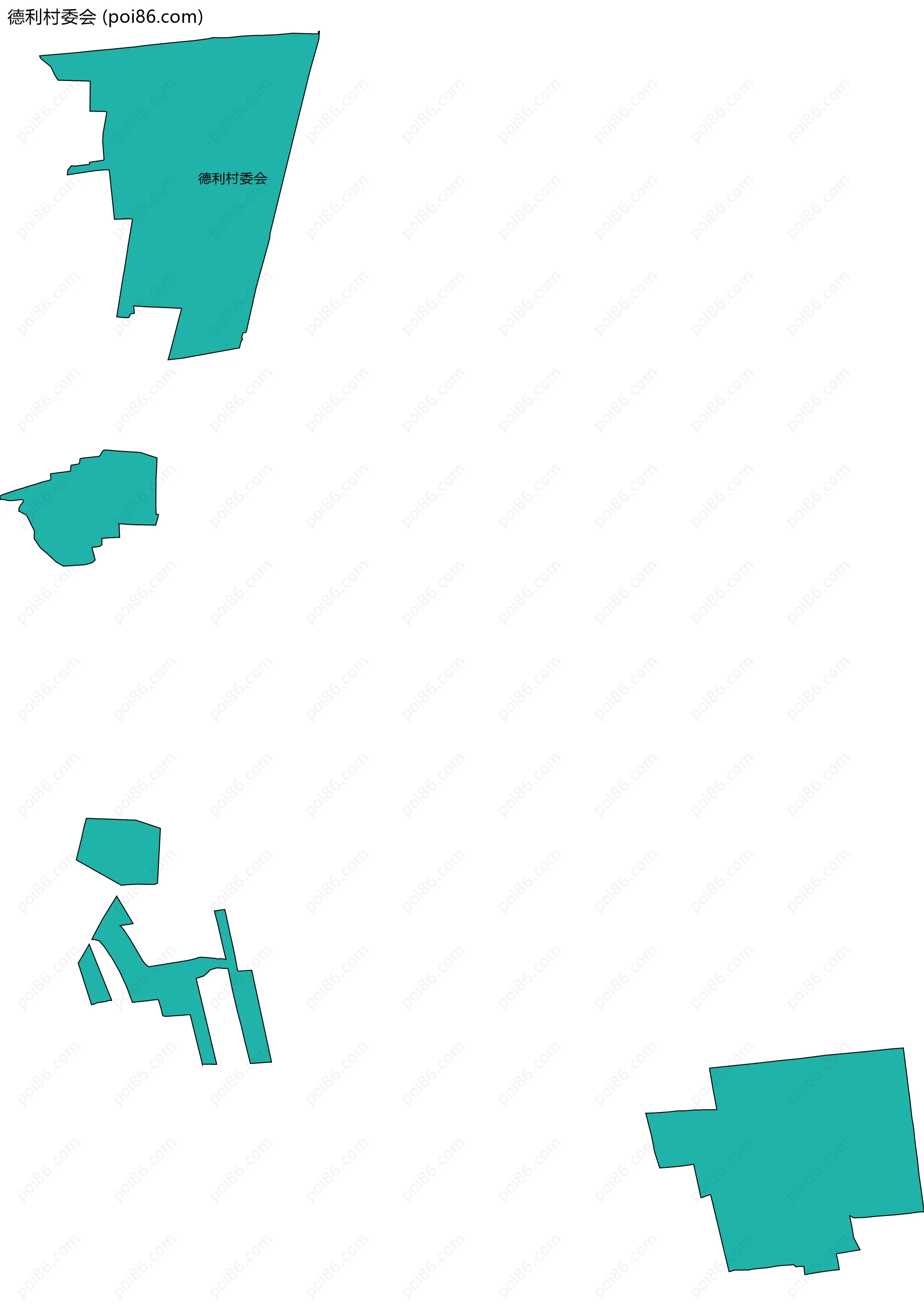 德利村委会边界地图