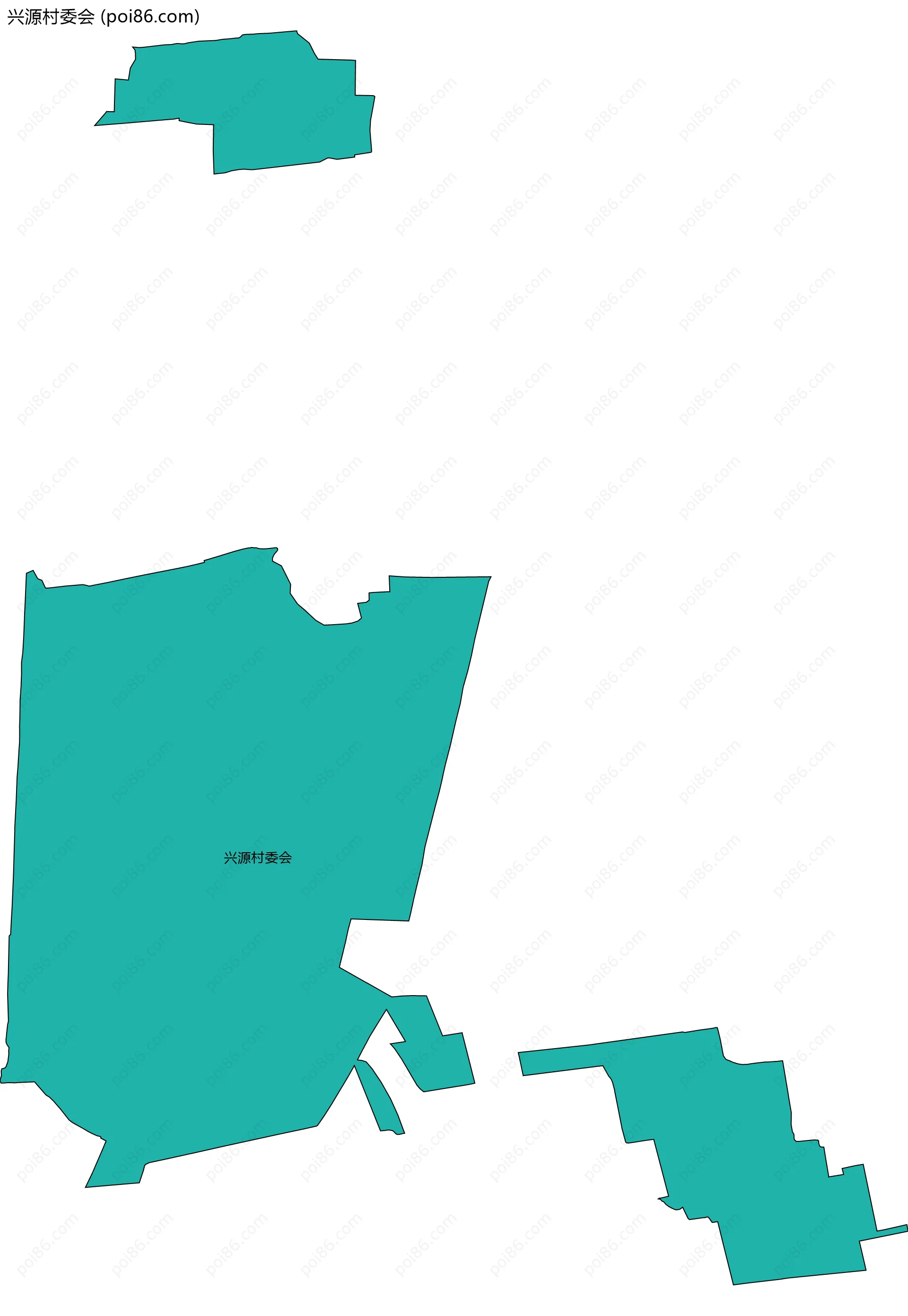 兴源村委会边界地图