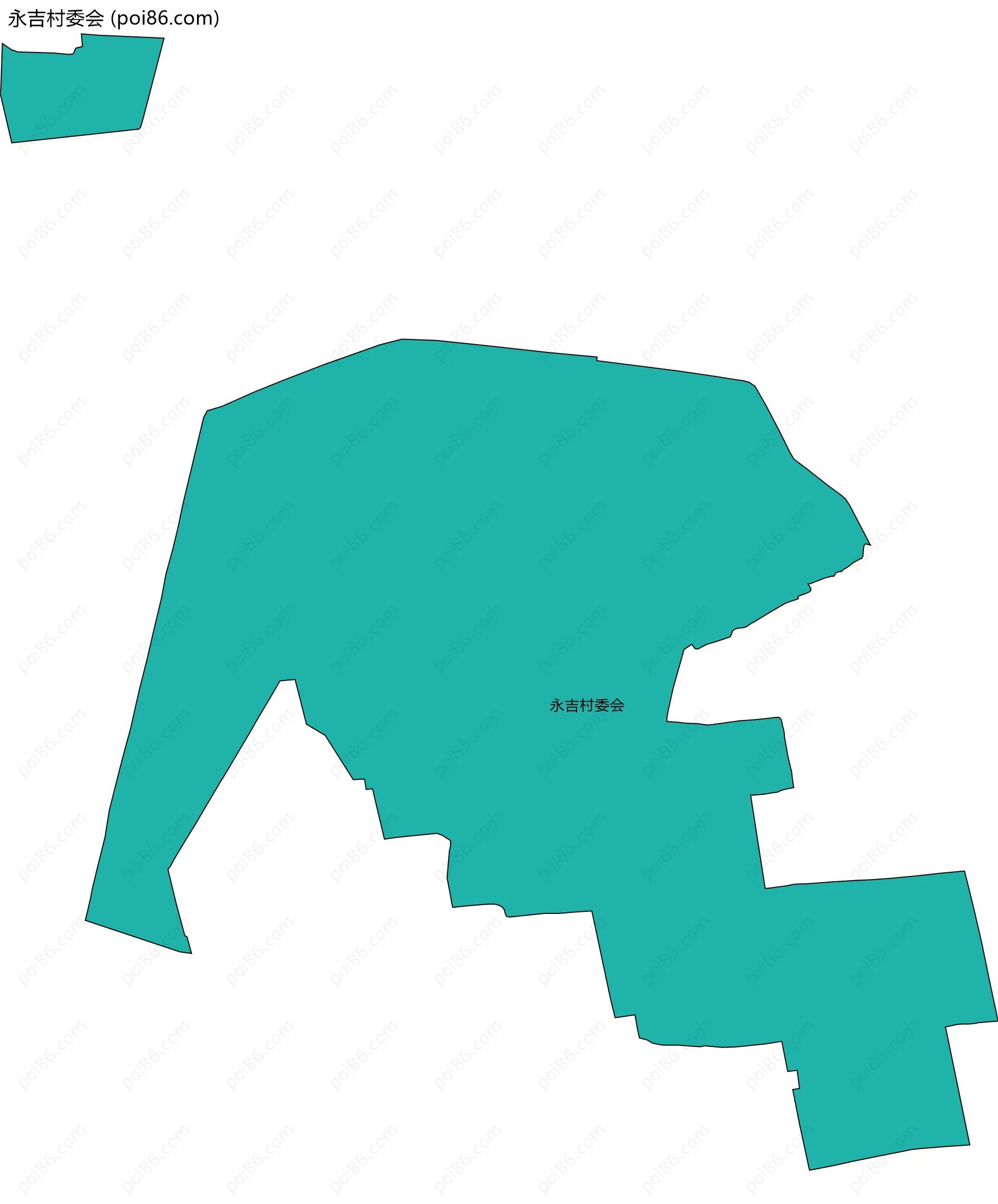 永吉村委会边界地图