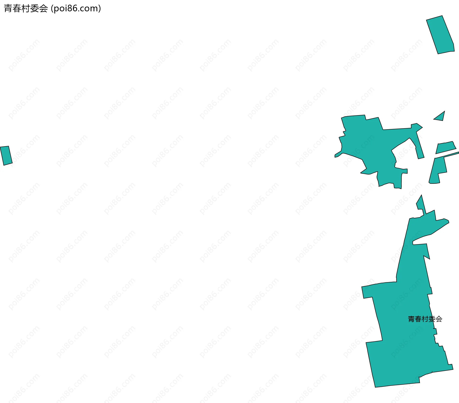 青春村委会边界地图