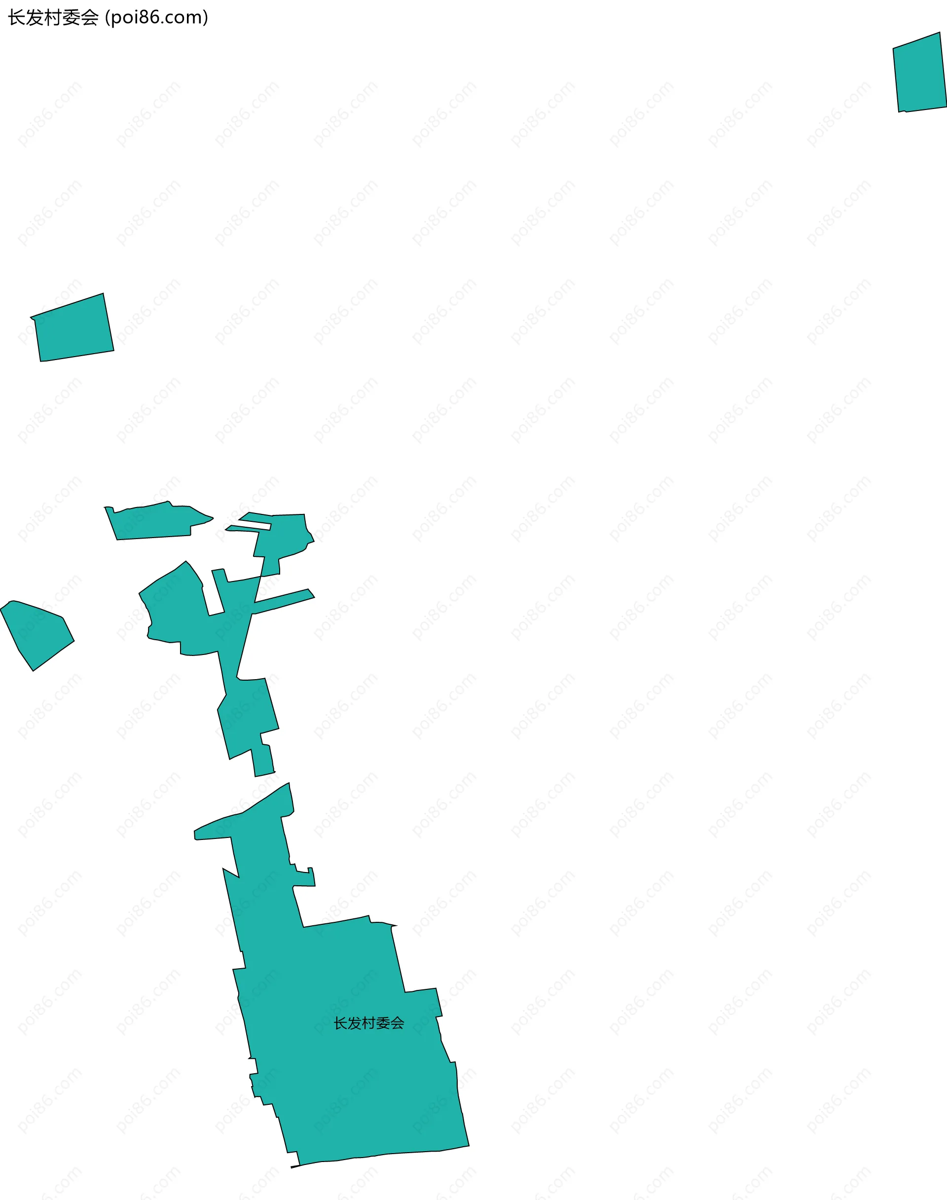 长发村委会边界地图