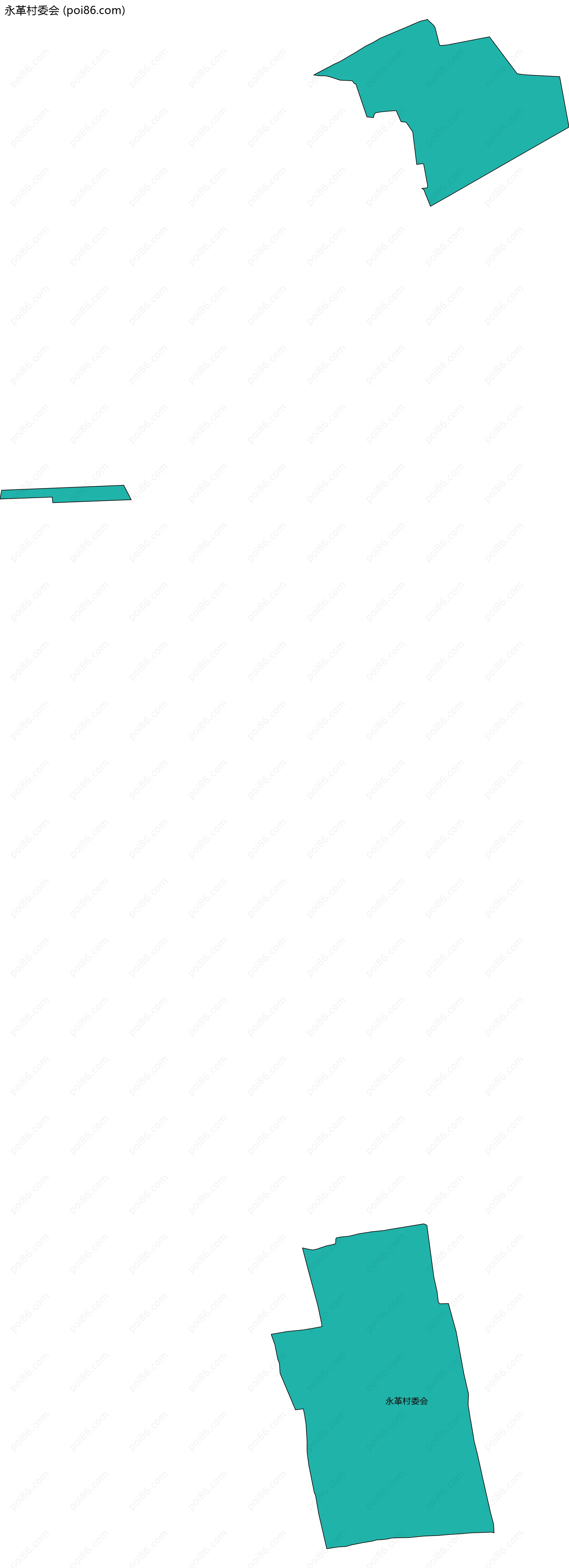 永革村委会边界地图