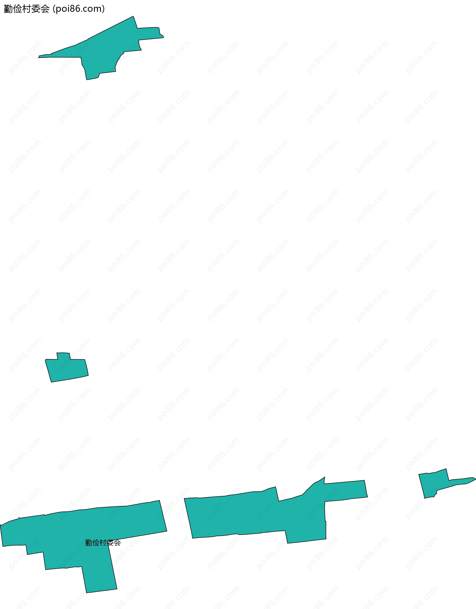 勤俭村委会边界地图