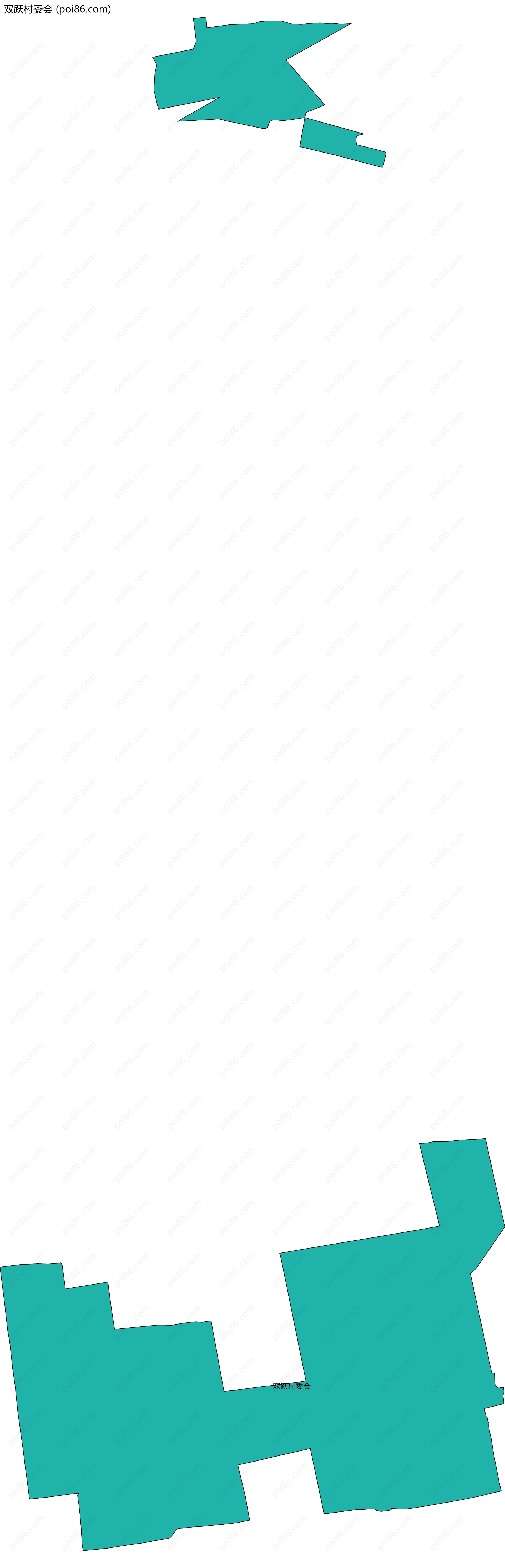 双跃村委会边界地图