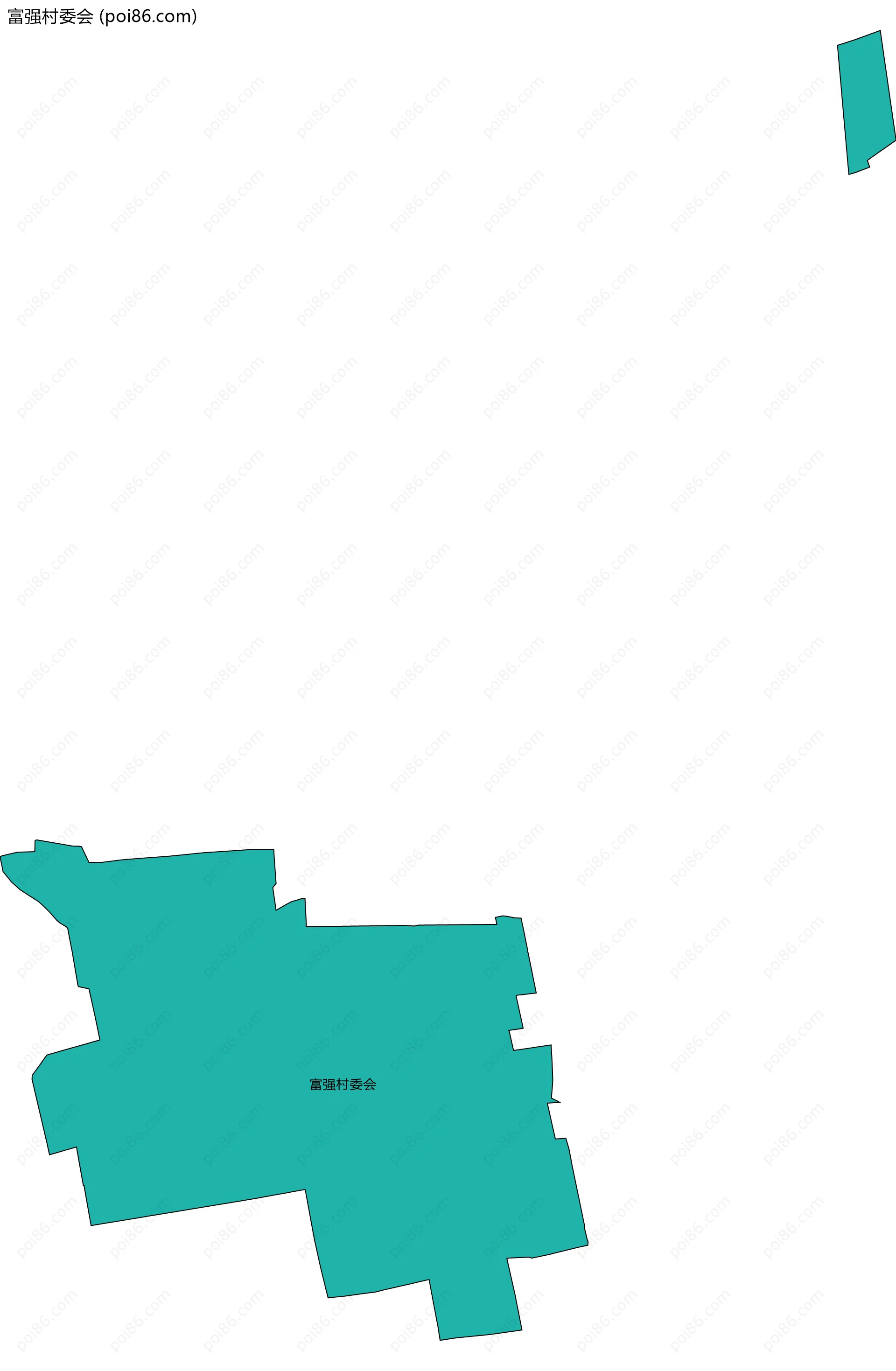 富强村委会边界地图