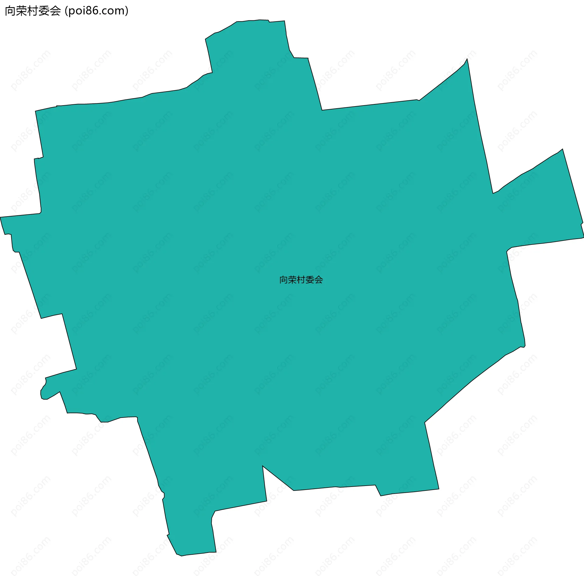 向荣村委会边界地图