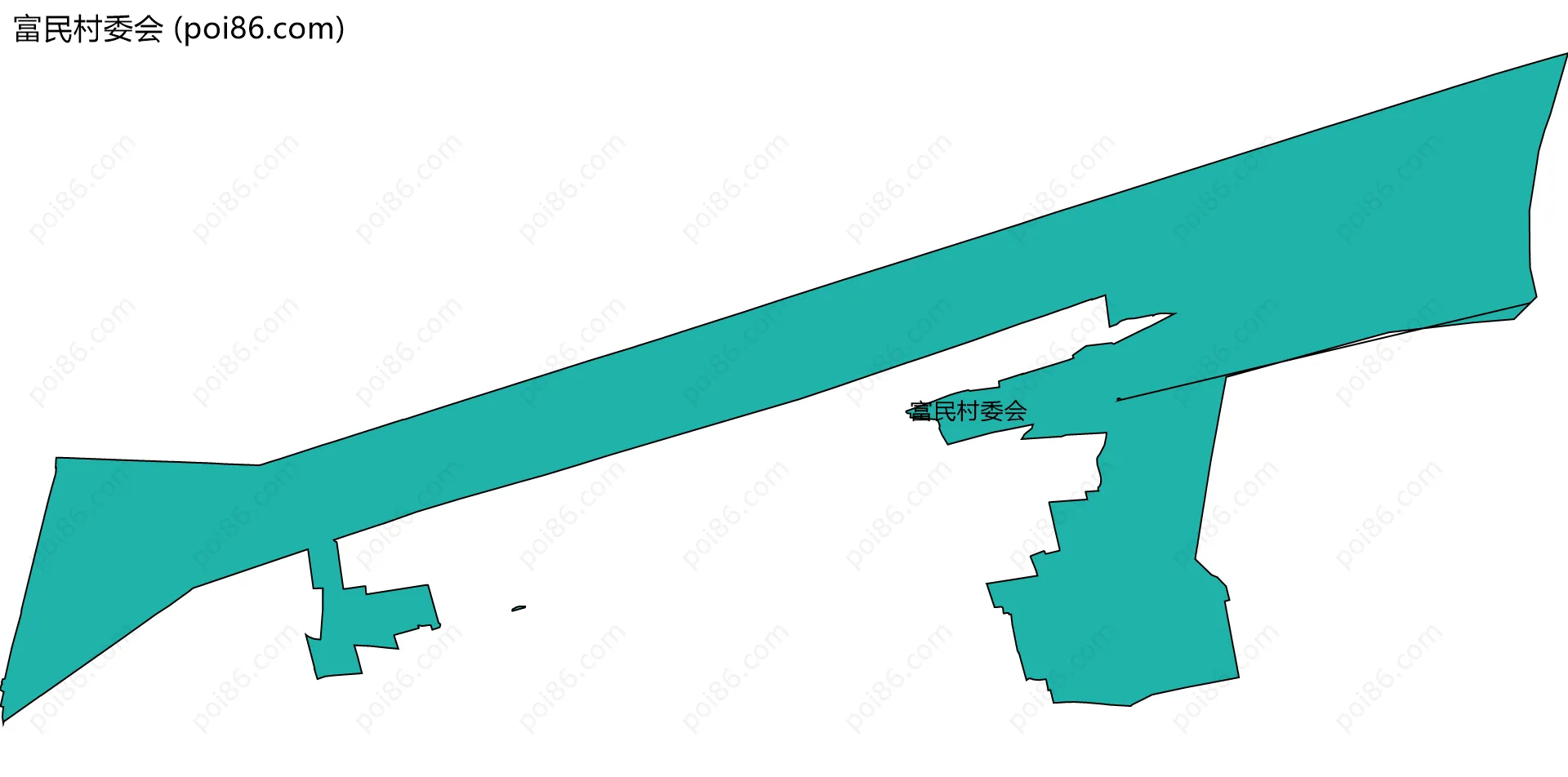 富民村委会边界地图
