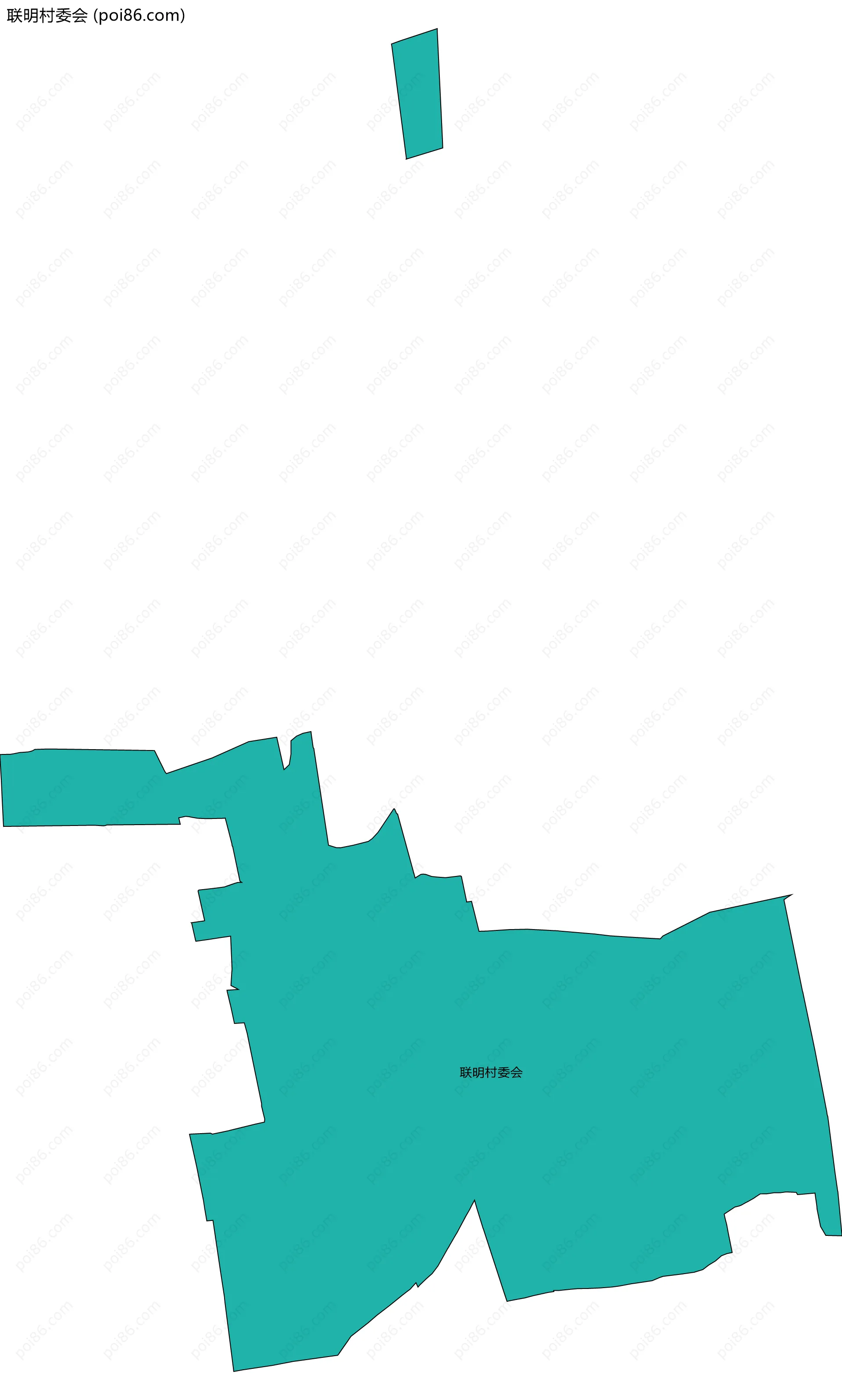 联明村委会边界地图
