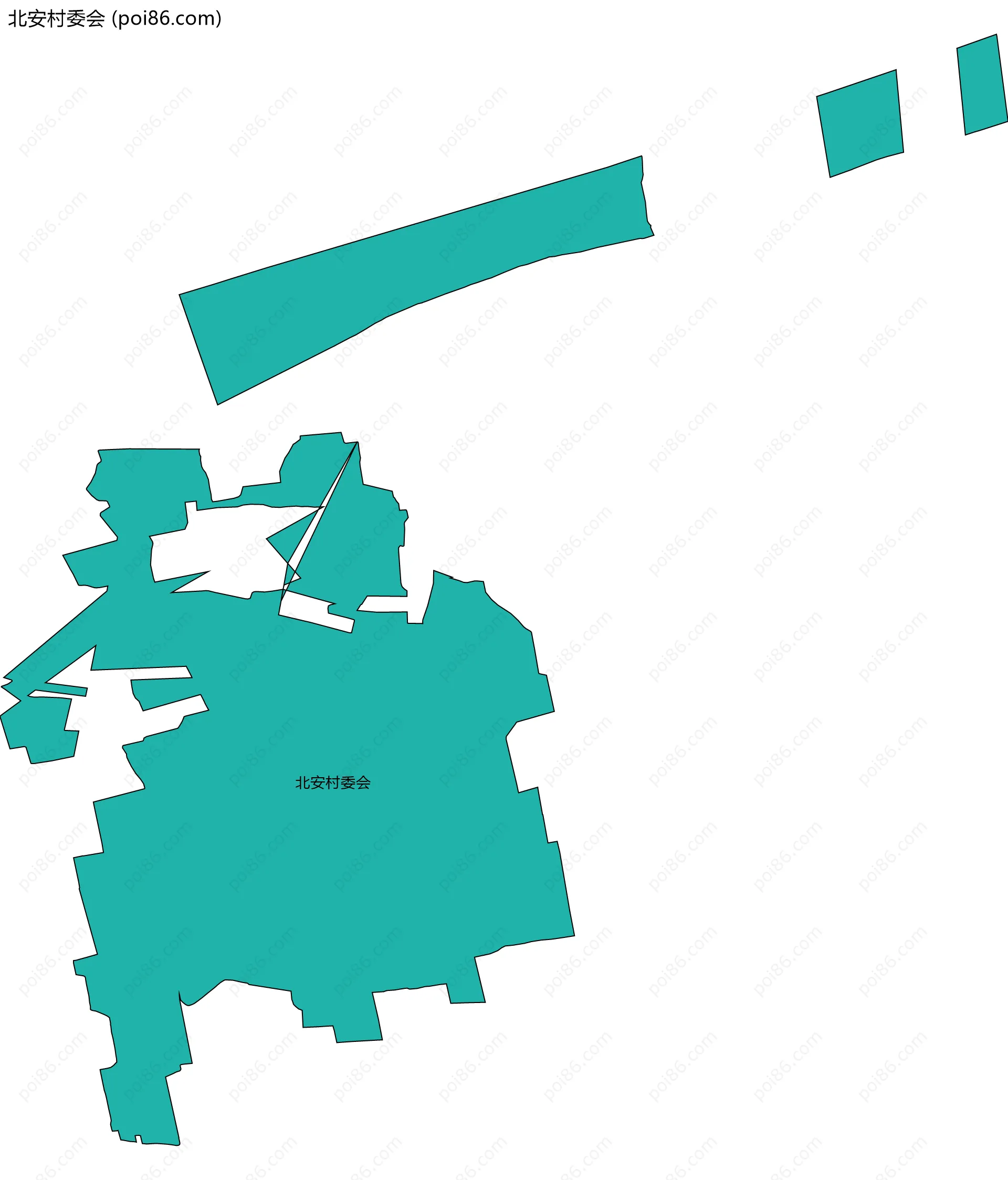 北安村委会边界地图