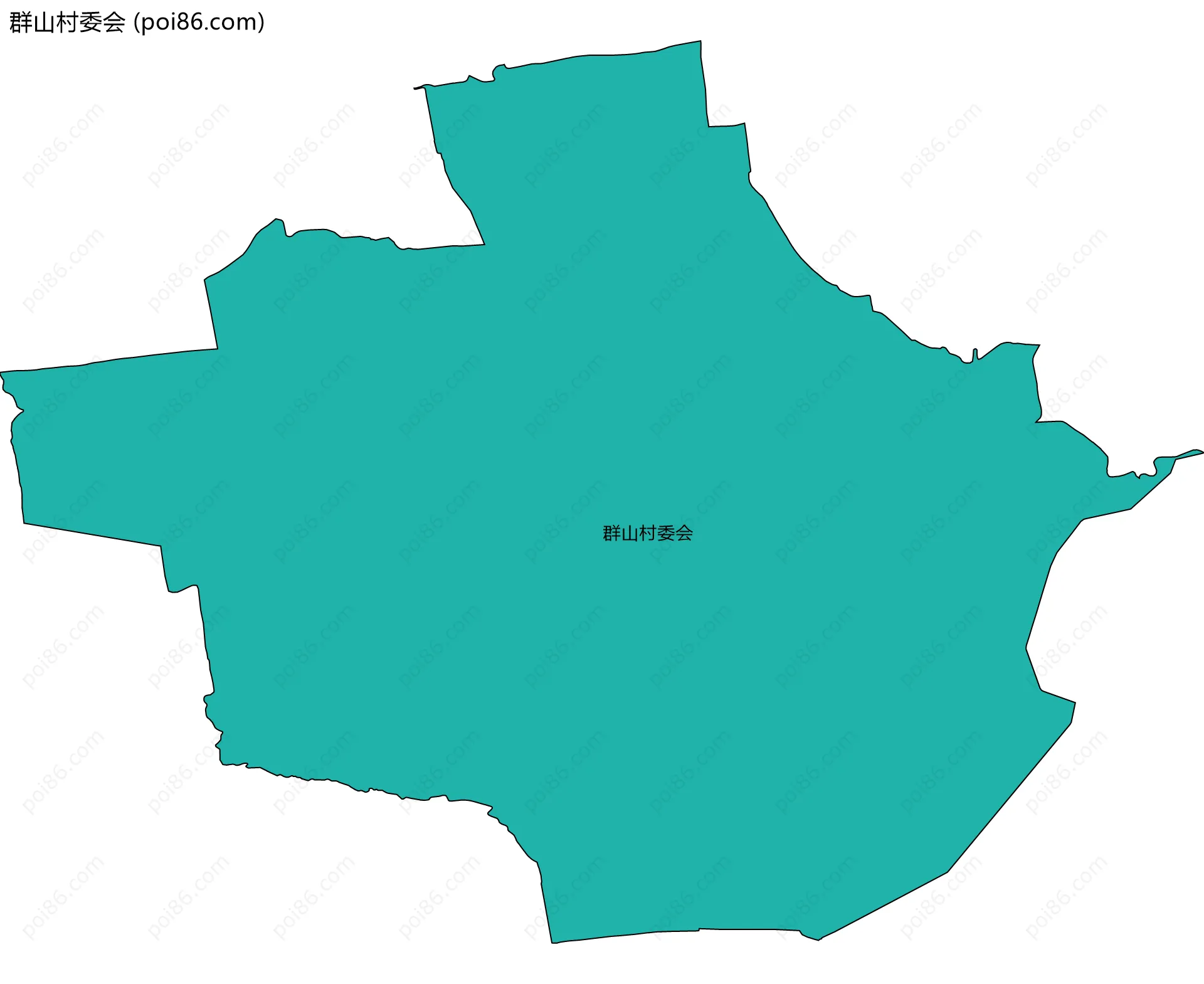群山村委会边界地图