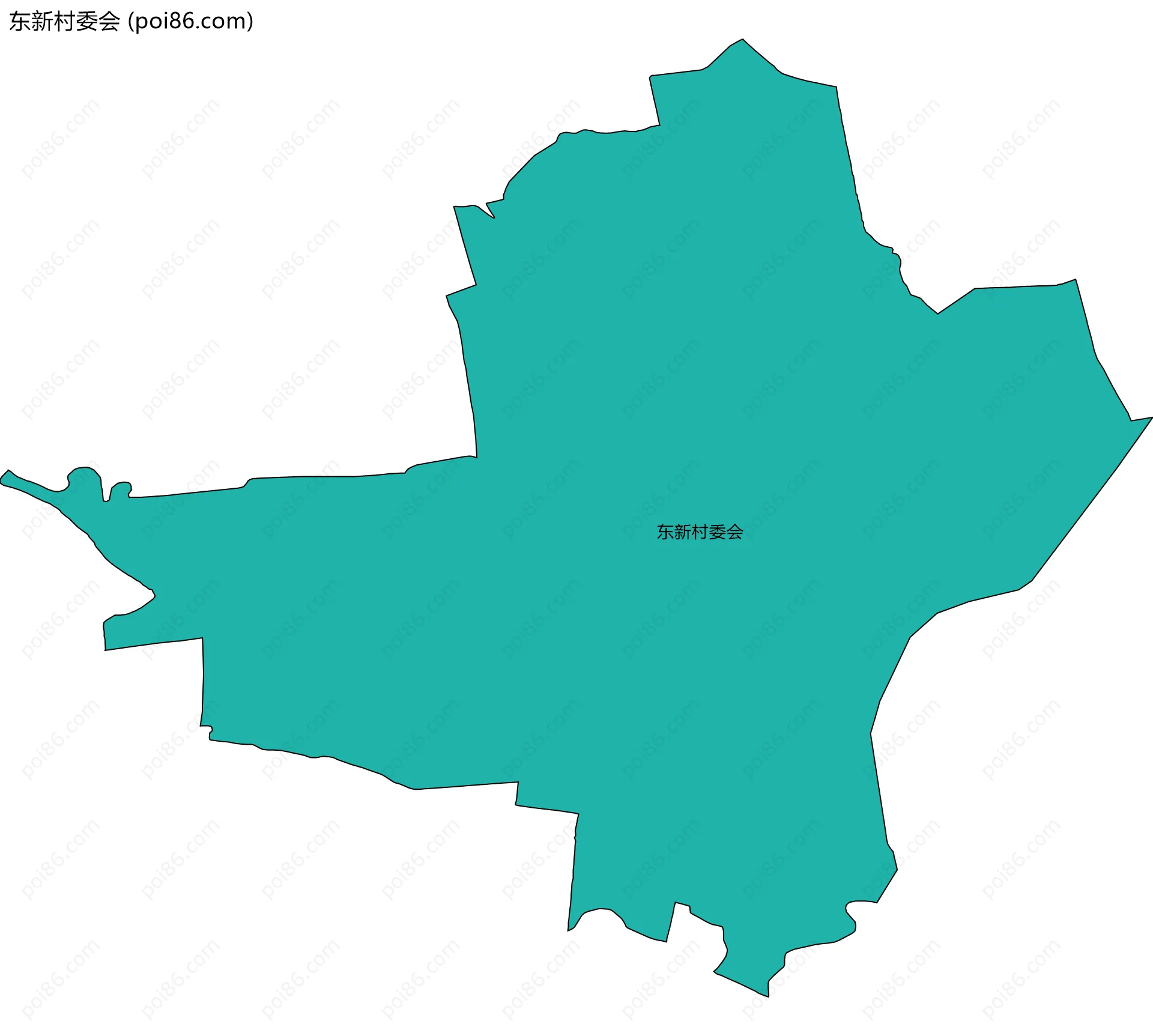 东新村委会边界地图