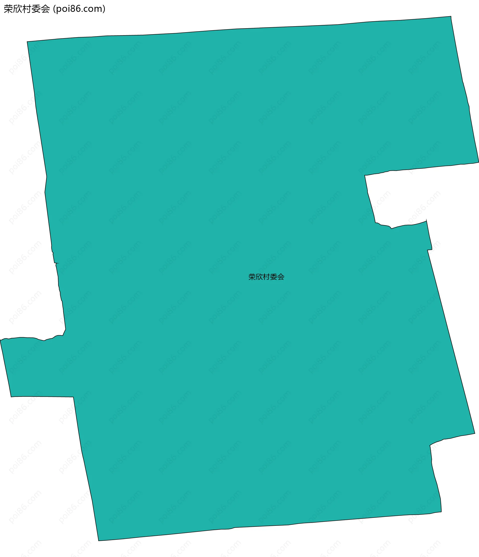 荣欣村委会边界地图