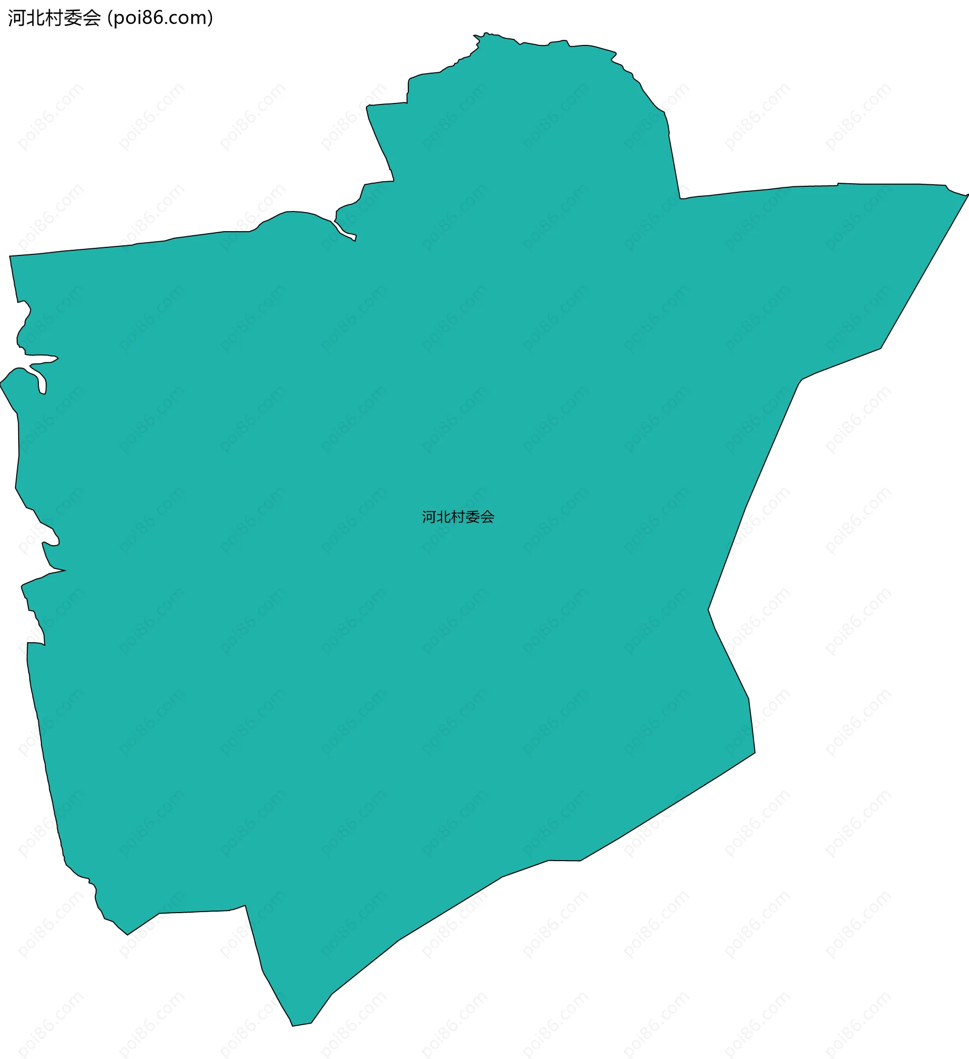 河北村委会边界地图