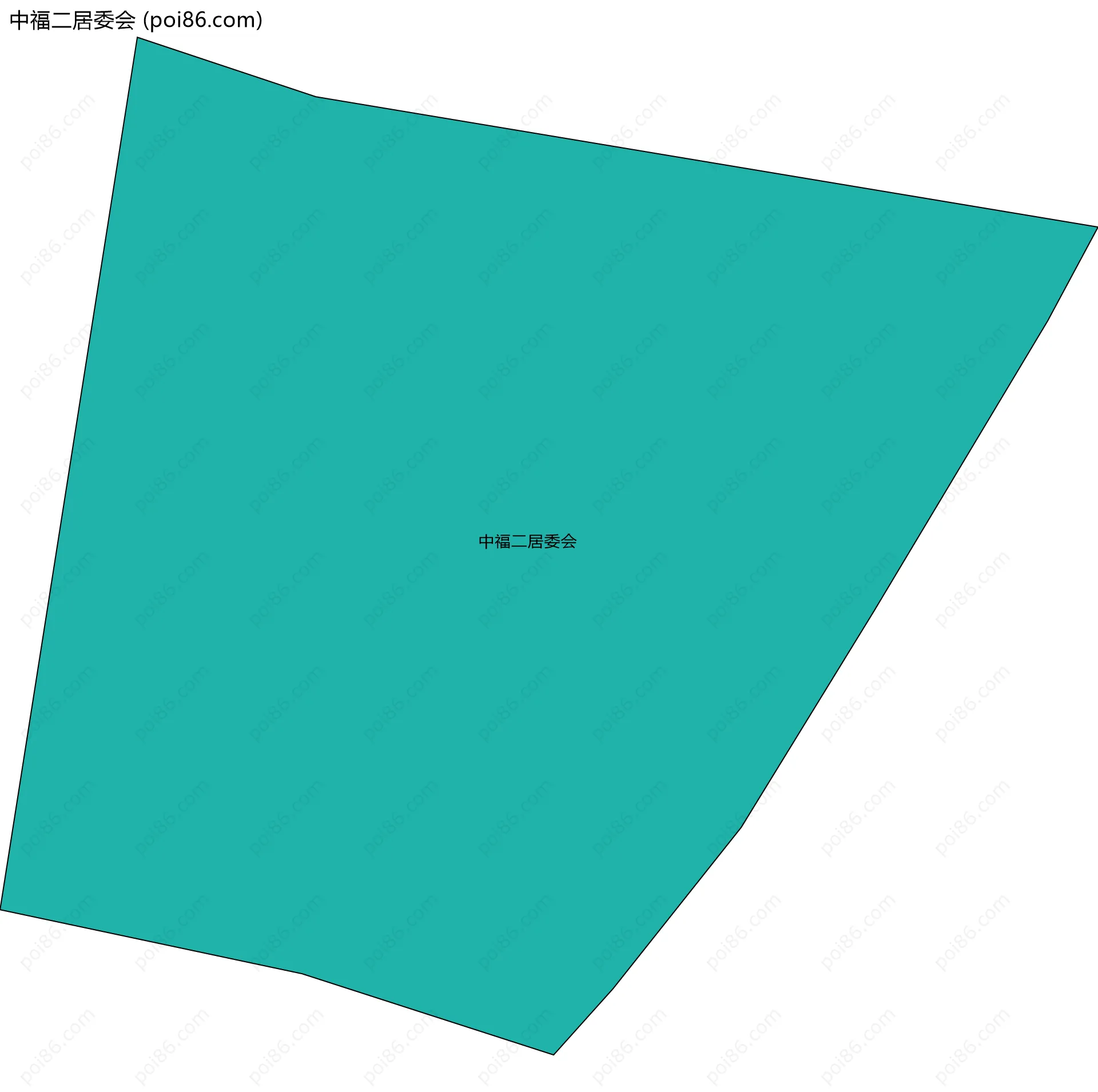 中福二居委会边界地图