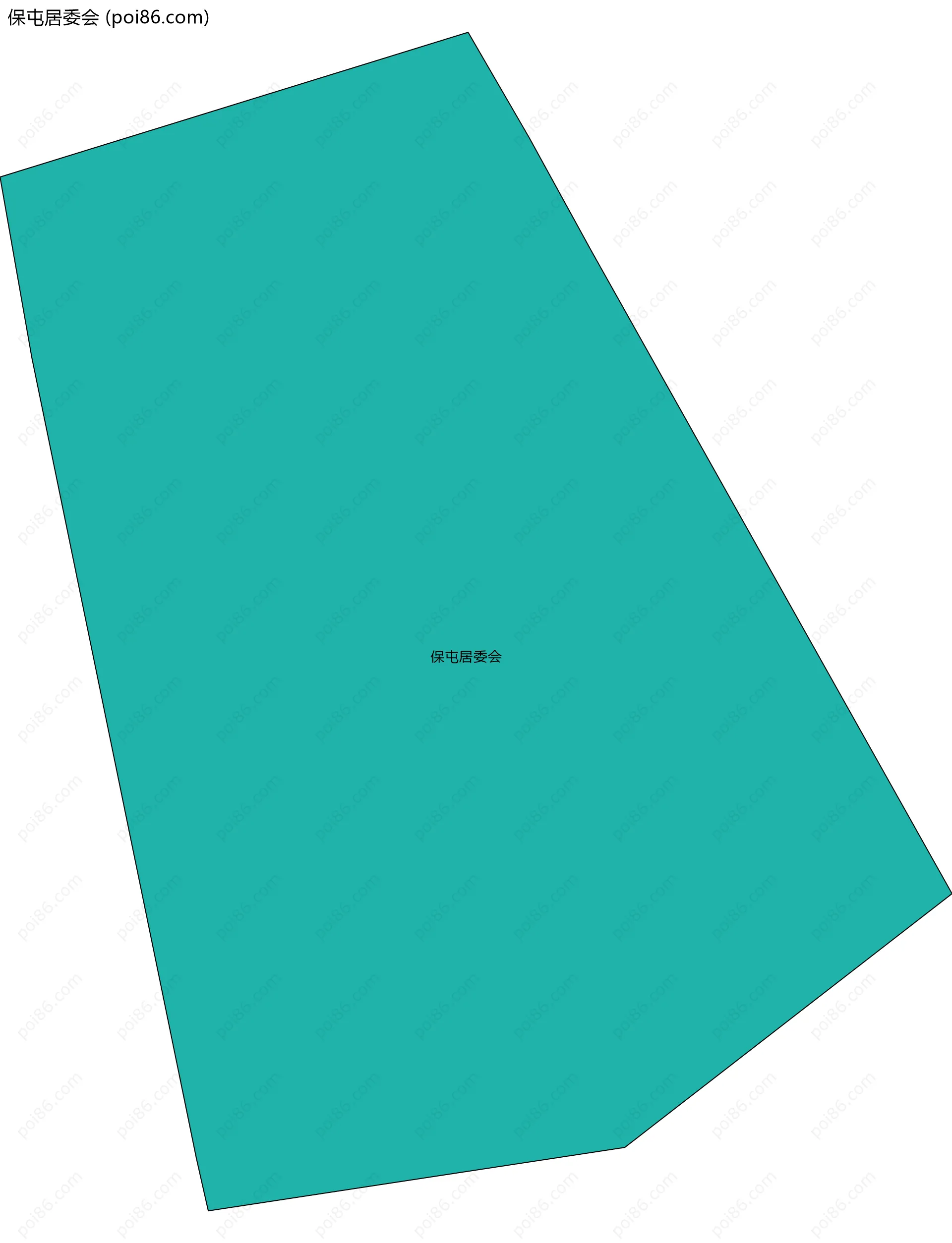 保屯居委会边界地图