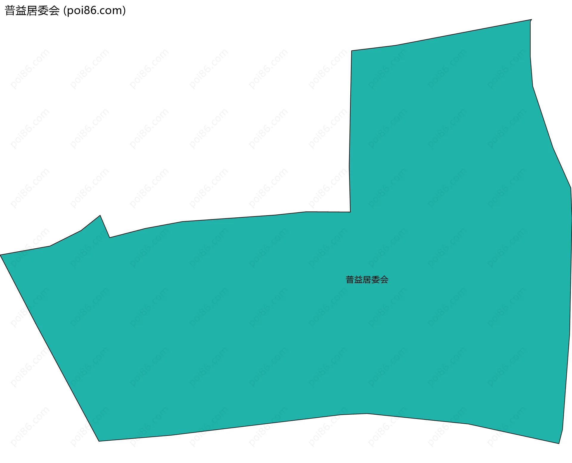 普益居委会边界地图