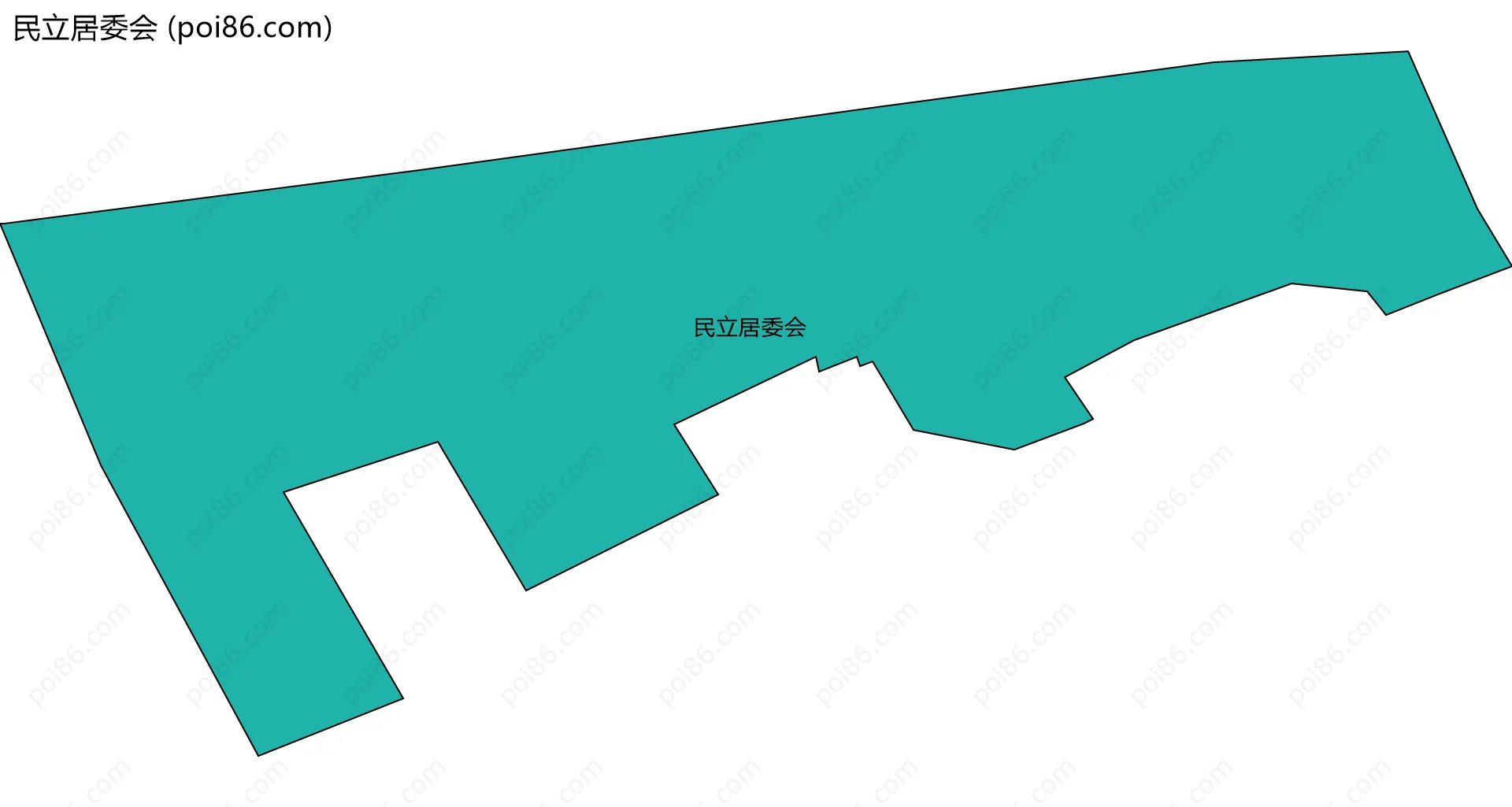 民立居委会边界地图