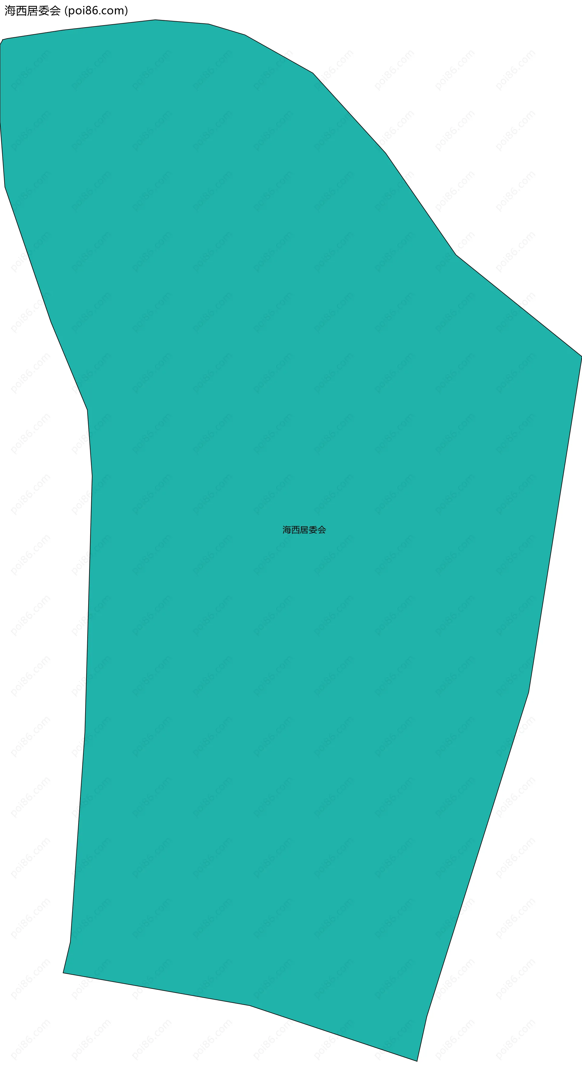 海西居委会边界地图