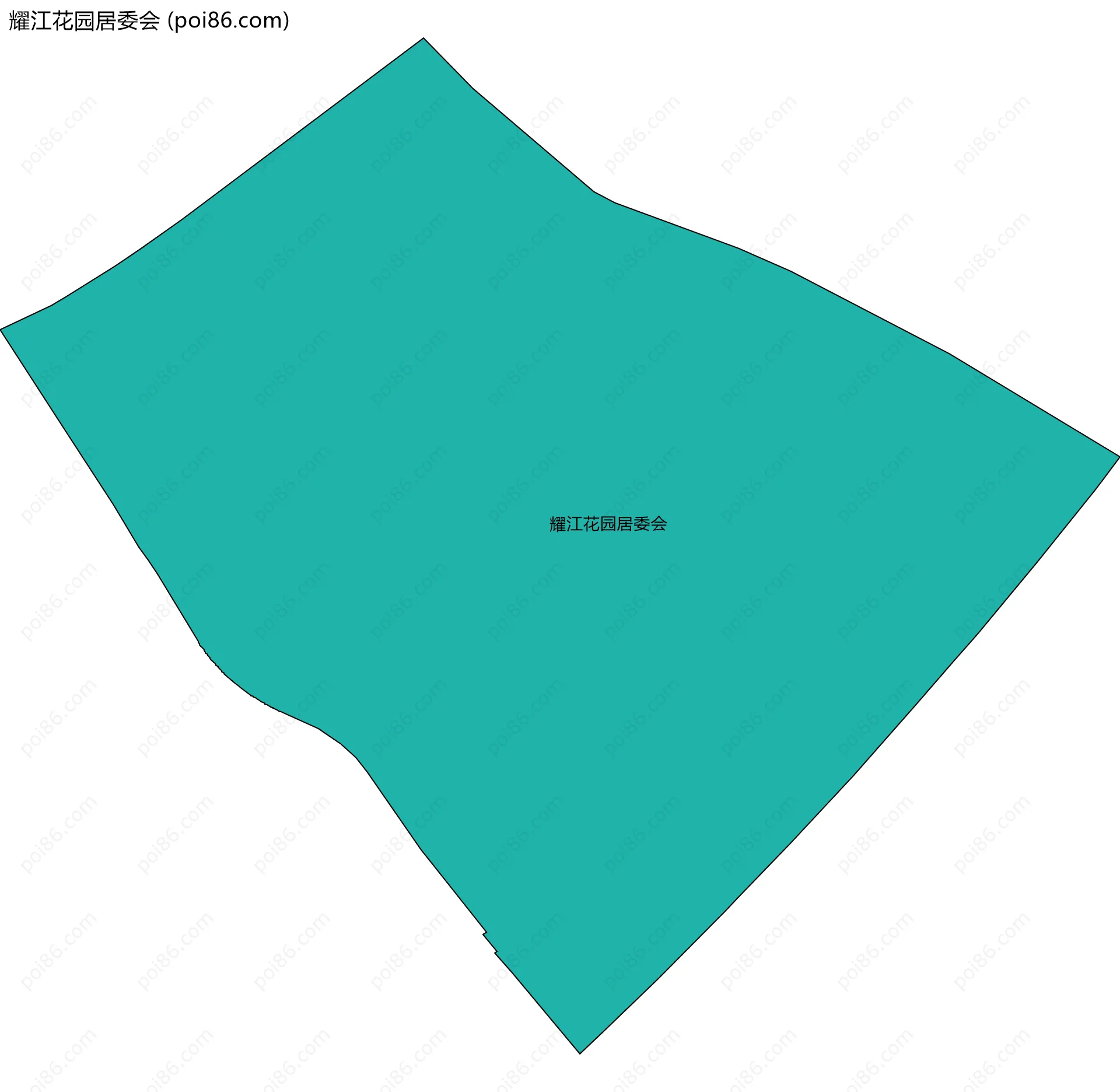 耀江花园居委会边界地图
