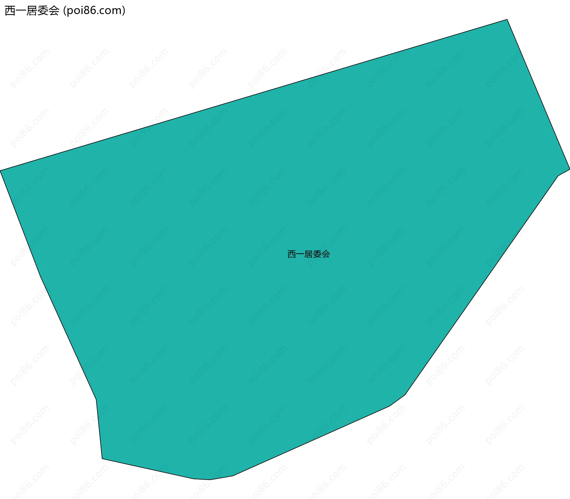 西一居委会边界地图
