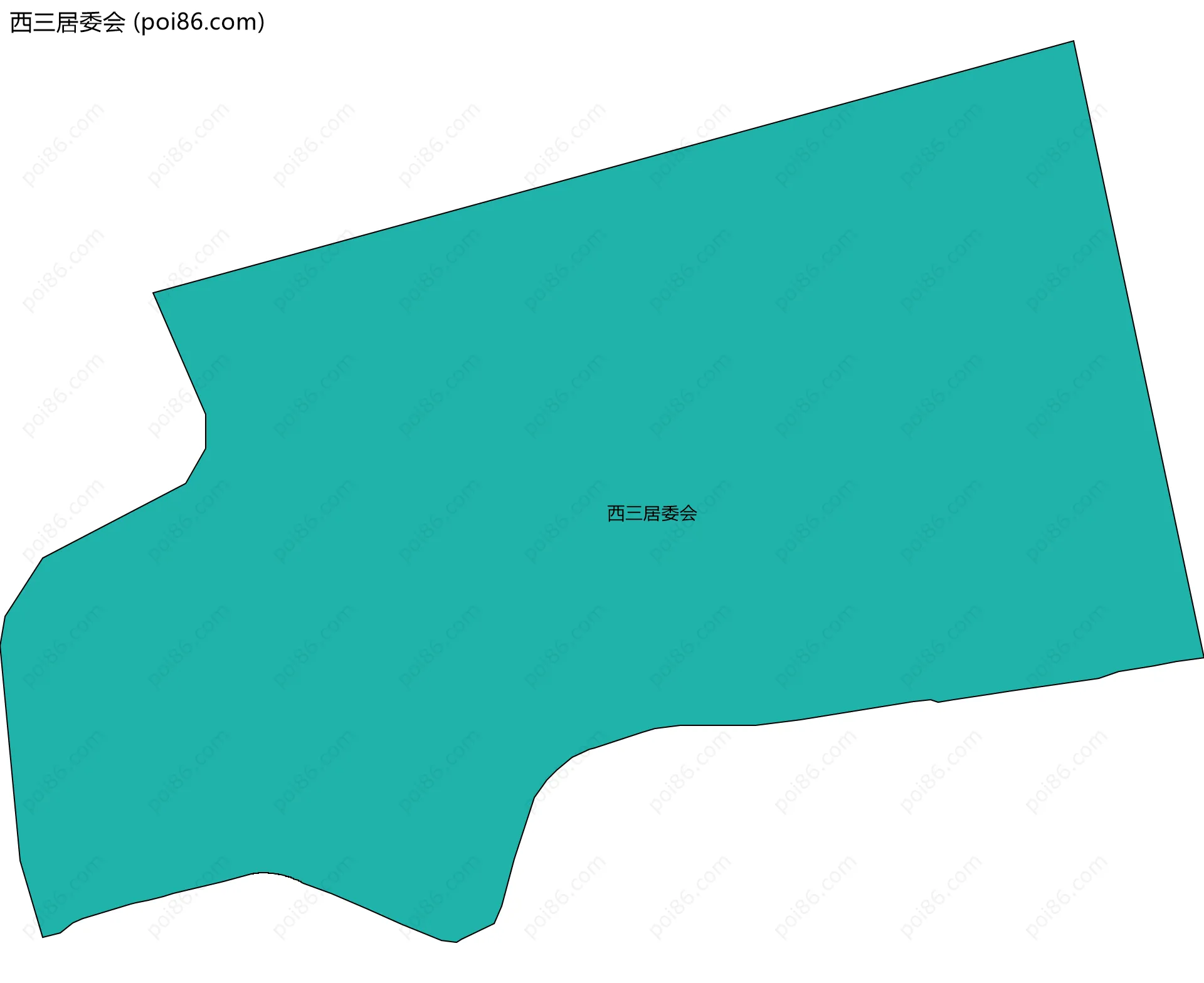 西三居委会边界地图