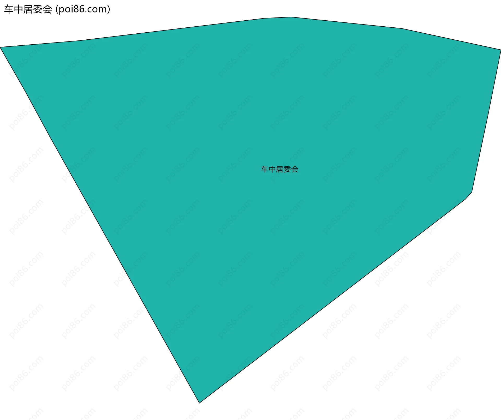 车中居委会边界地图