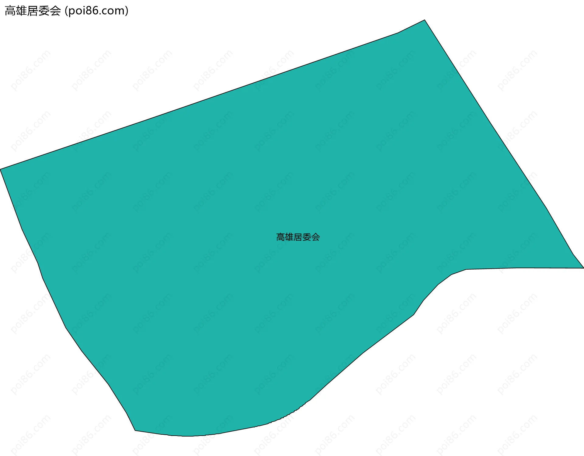 高雄居委会边界地图