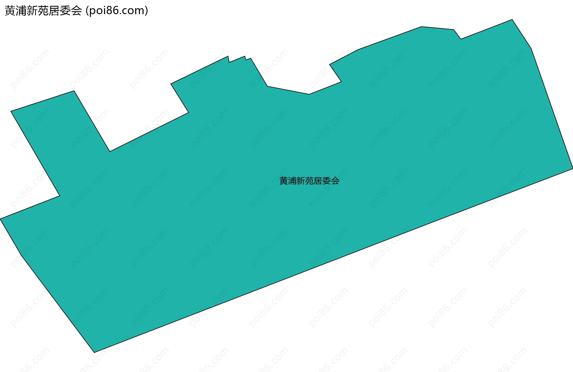 黄浦新苑居委会边界地图
